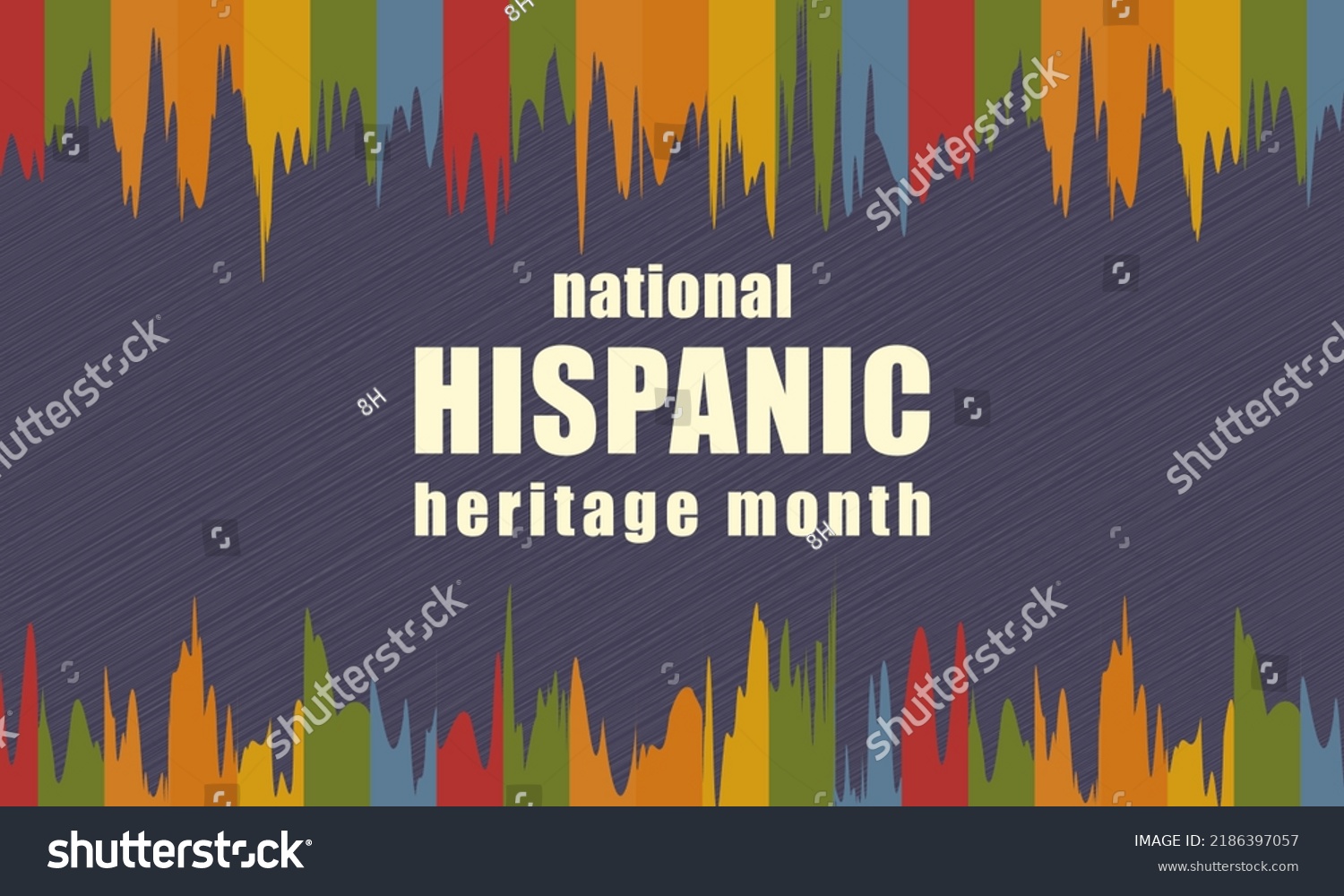 Hispanic Heritage Month Poster Card Background Stock Vector (Royalty ...