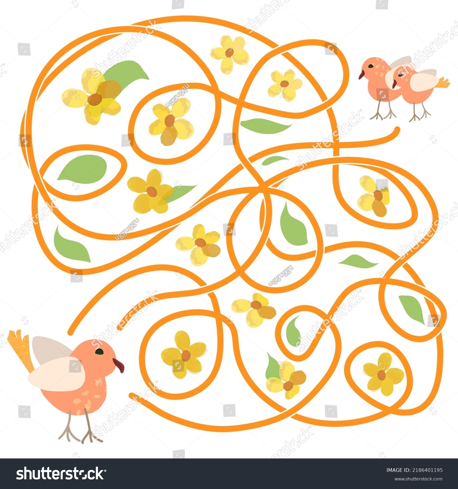 Educational Maze Game Vector Illustration Isolated Stock Vector Educational Maze Game Vector Illustration Isolated Stock Vector