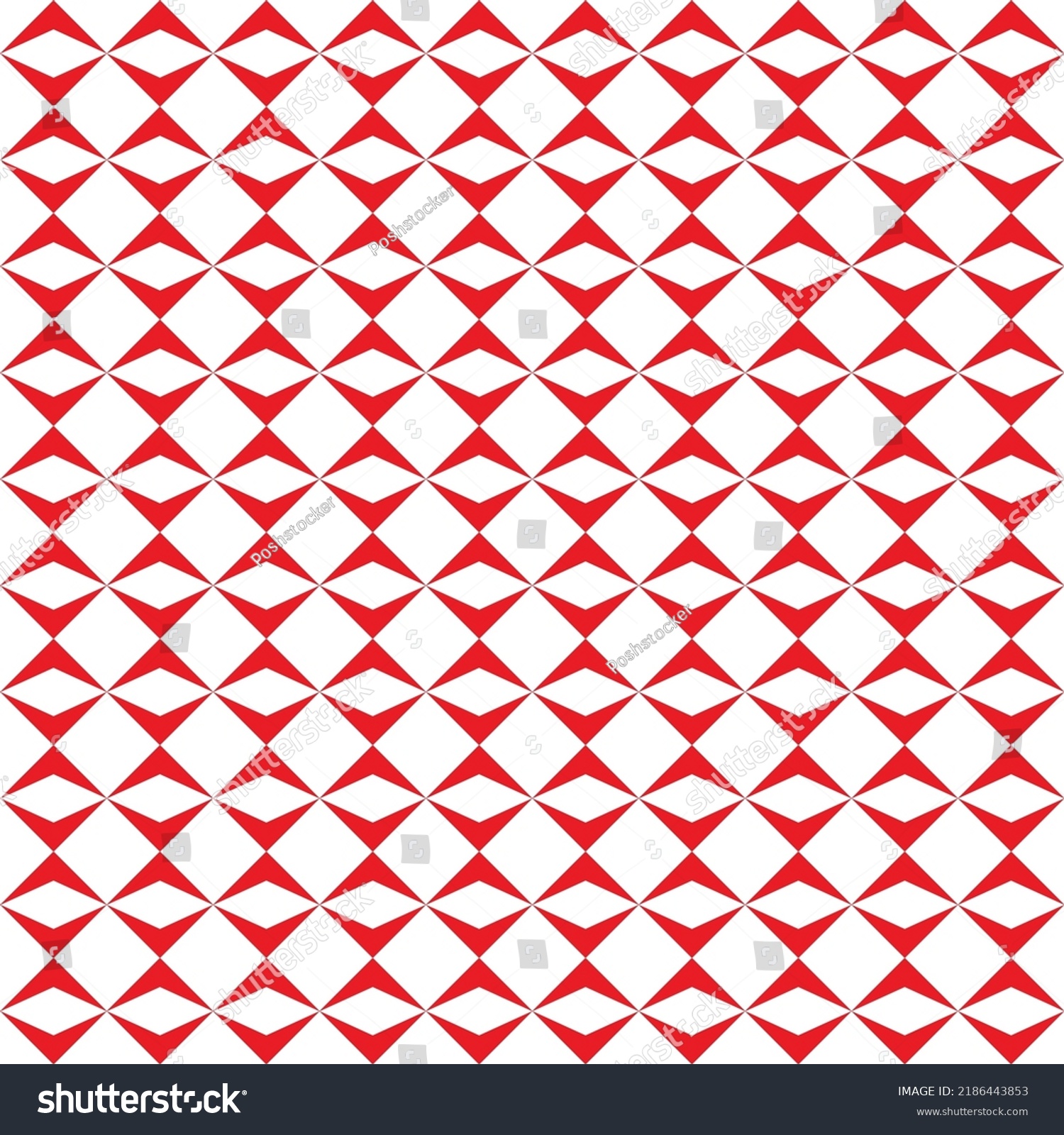 Red Triangle Pattern On White Background Stock Vector (Royalty Free ...