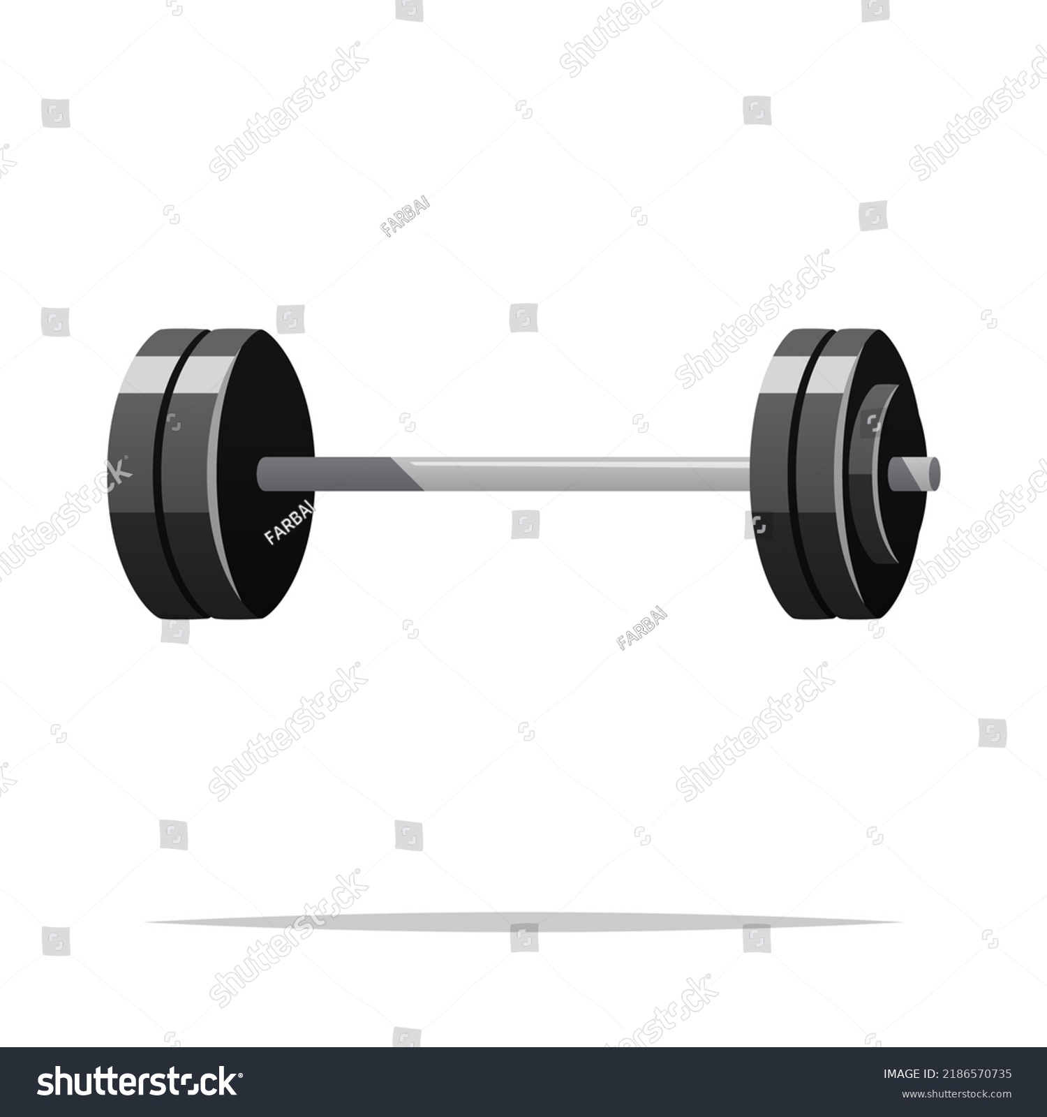 Cartoon Barbell Vector Isolated Illustration Stock Vector (Royalty Free ...