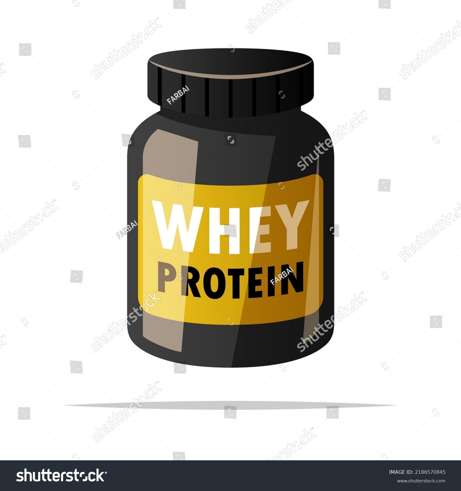 Whey Protein Vector Isolated Illustration Stock Vector (Royalty Free ...