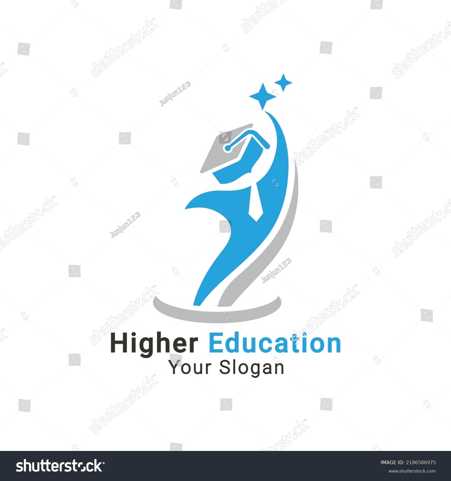 Higher Education Logo Higher Learning Logo Stock Vector (Royalty Free ...