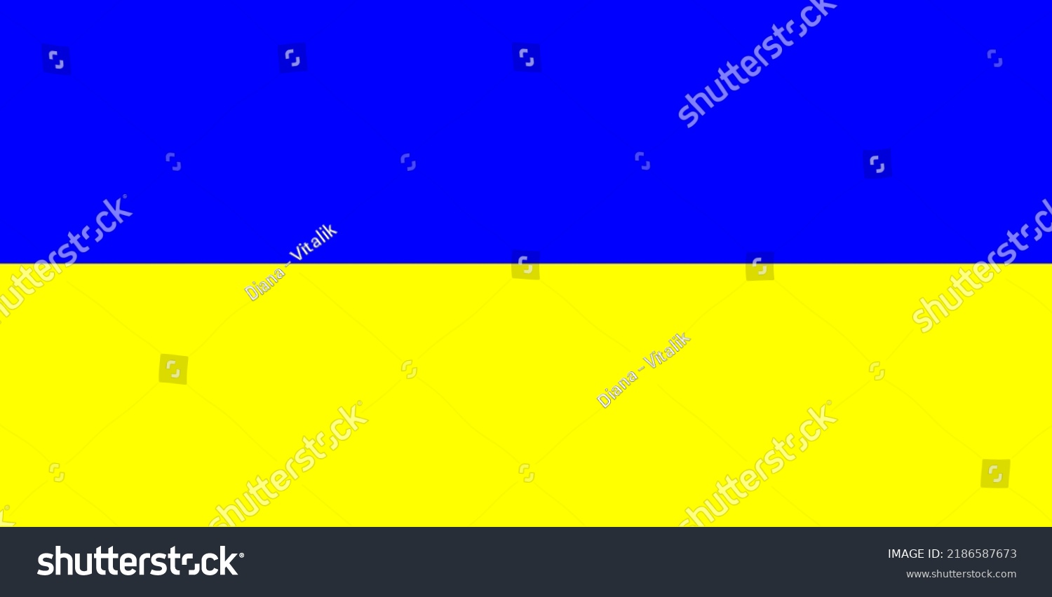 National Flag Ukraina Vector Stock Vector (Royalty Free) 2186587673 ...