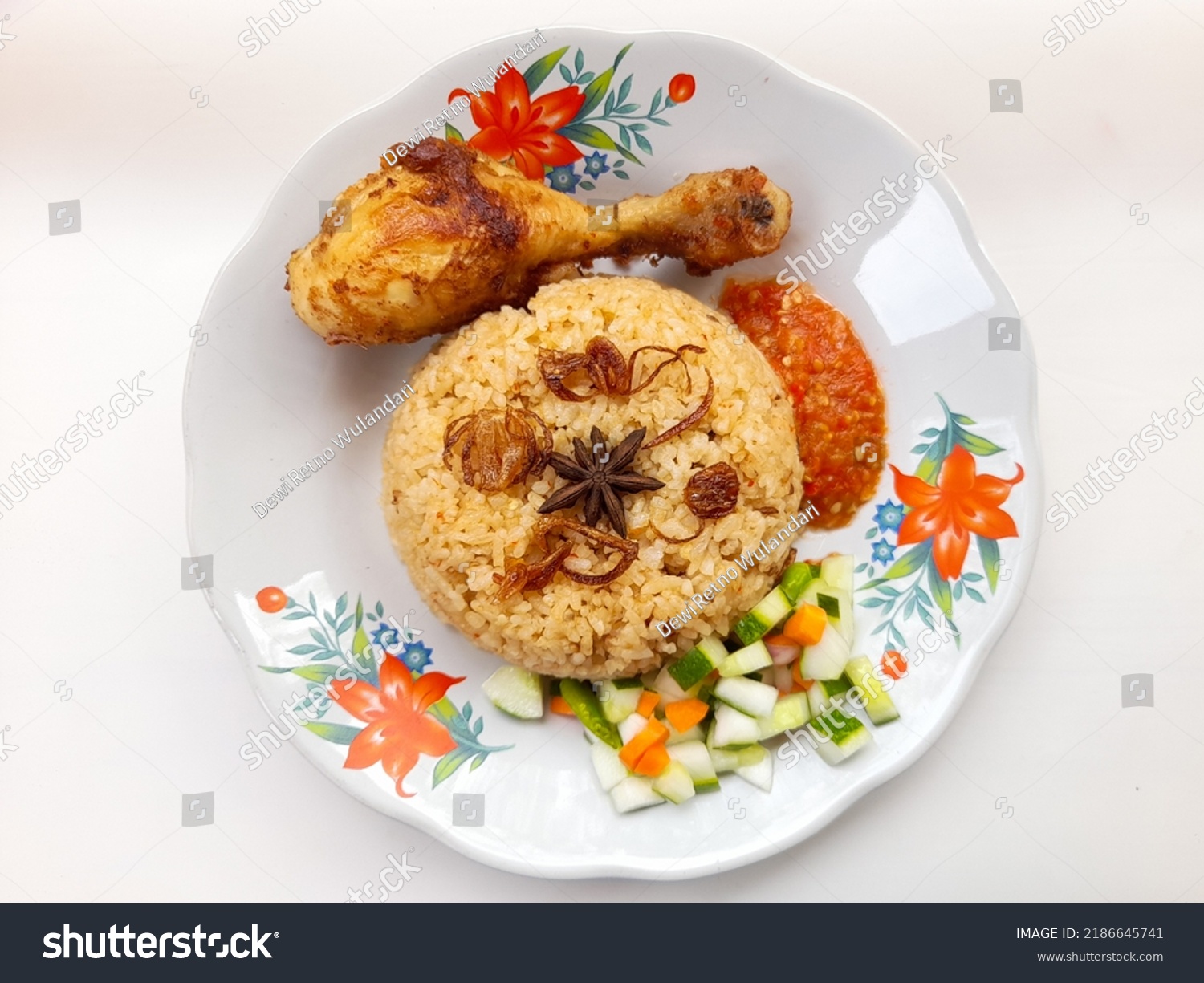 Kebuli Rice Nasi Kebuli Fried Chicken Stock Photo 2186645741 | Shutterstock