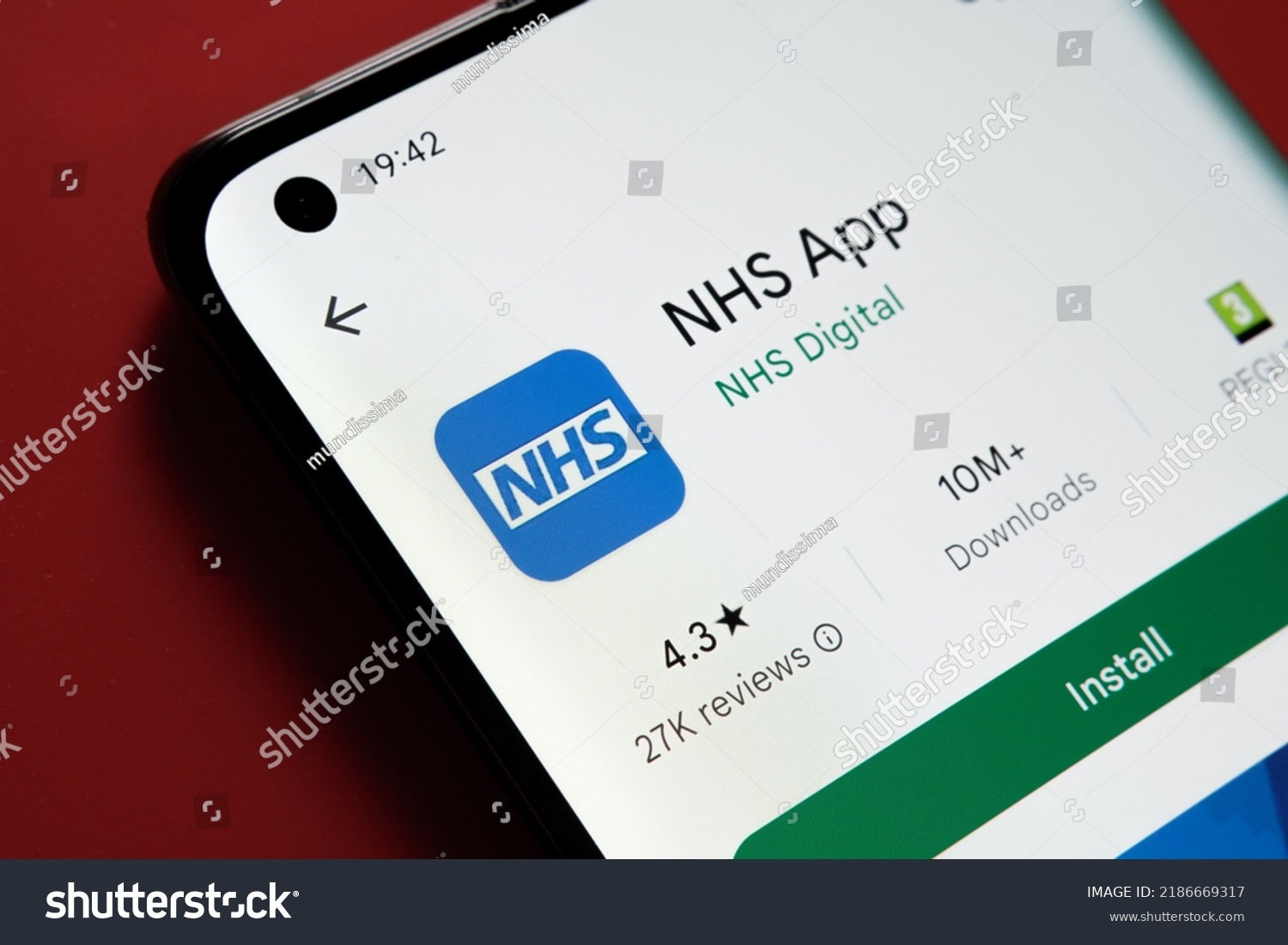 Nhs App Seen Google Play Store Stock Photo 2186669317 | Shutterstock