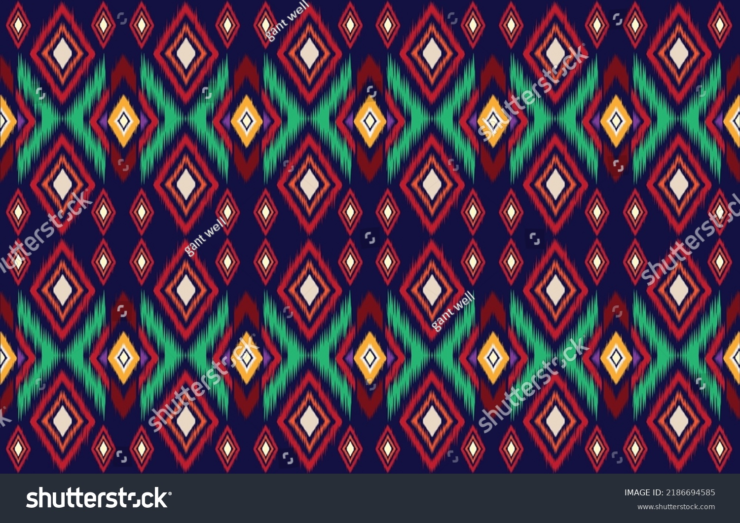 Gypsy Pattern Tribal Ethnic Motifs Geometric Stock Vector (Royalty Free ...