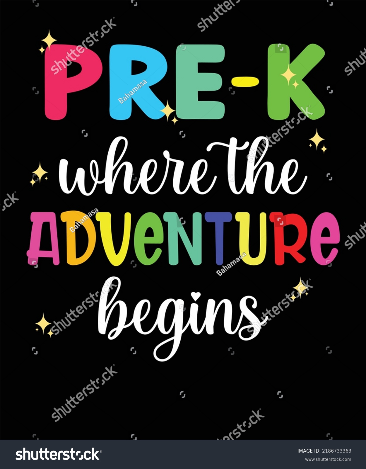 Prek Teacher Adventure Begins First Day Stock Vector (Royalty Free ...