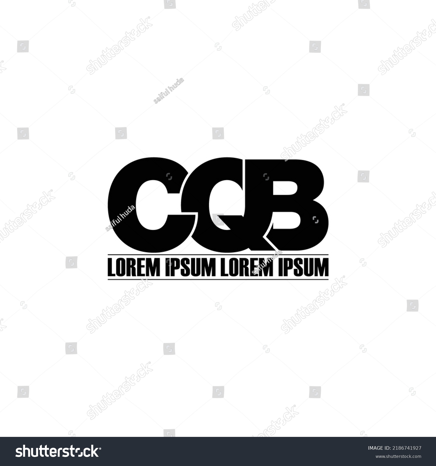 Cqb Letter Monogram Logo Design Vector Stock Vector Royalty Free 2186741927 Shutterstock 2826