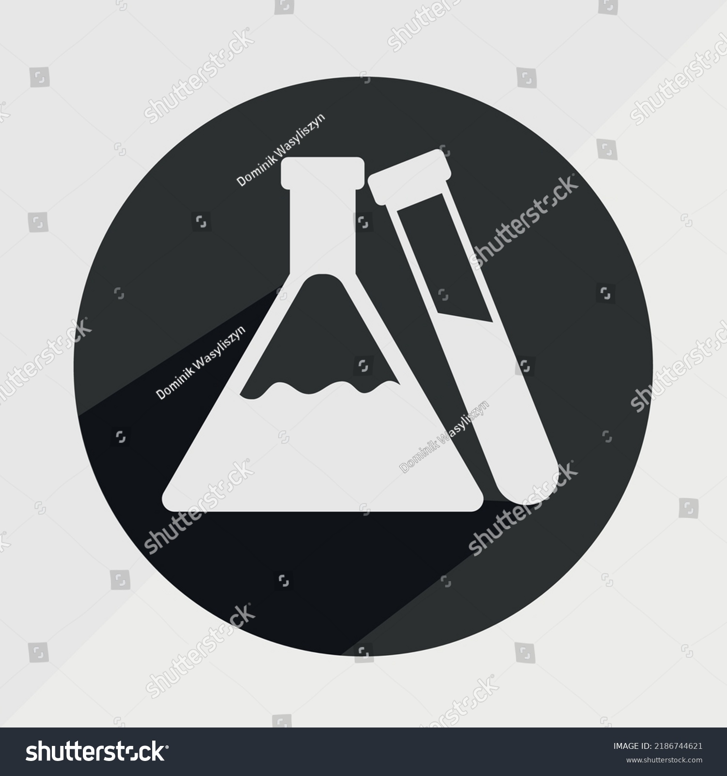 Flasks Mixture Icon Symbol Vector Illustration Stock Vector (Royalty ...