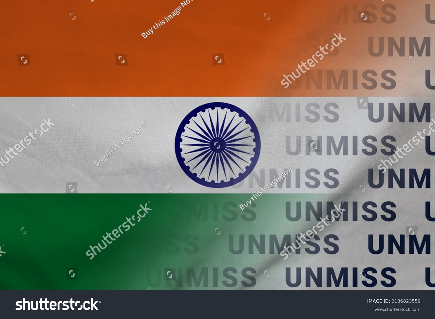 India Flag Unmiss Symbol Organization Ind Stock Illustration 2186823559 ...