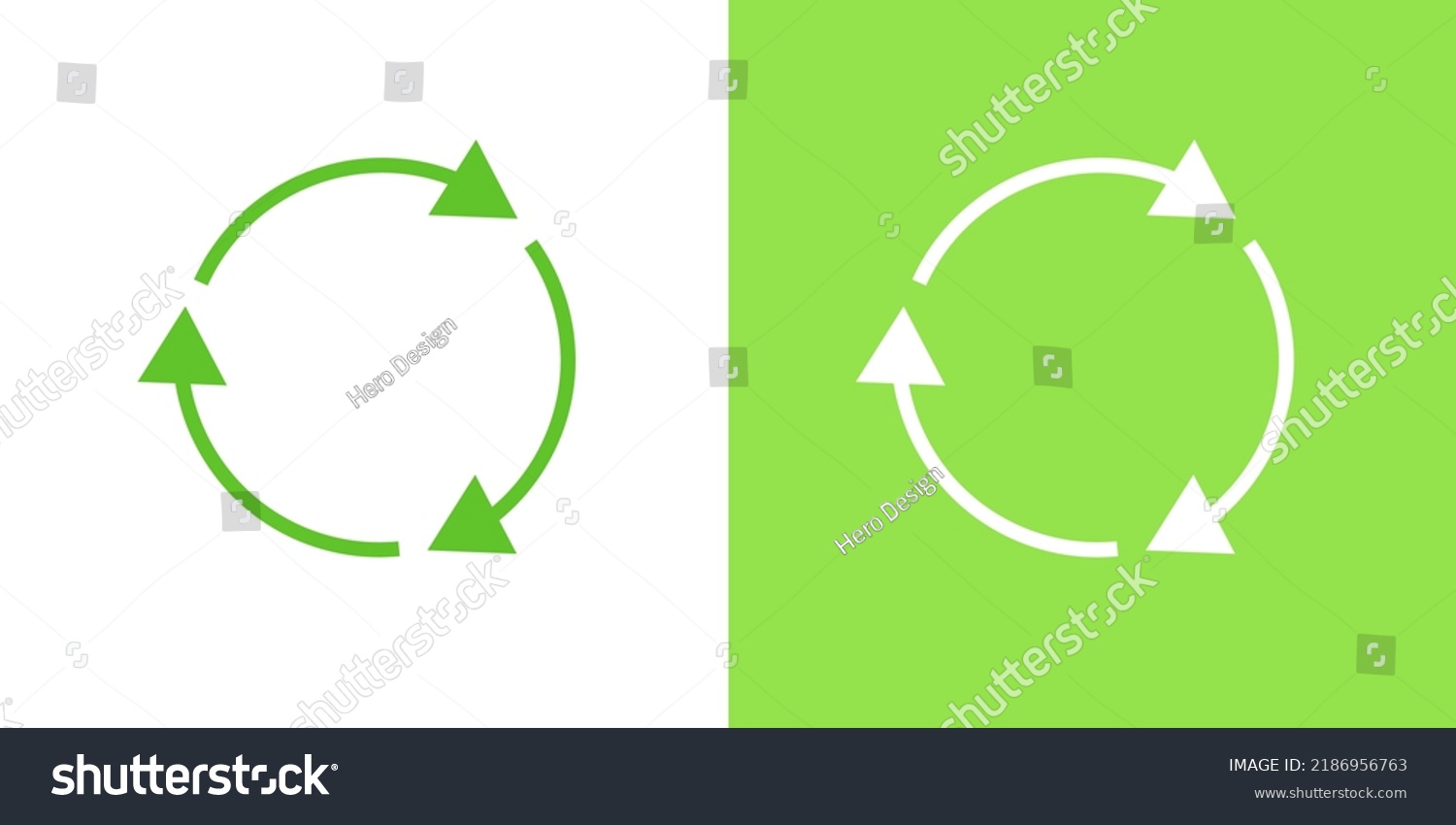 Clean Process Reuse Circular Arrow Sign Stock Vector (Royalty Free ...