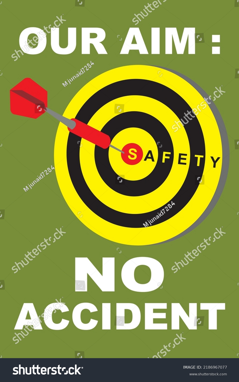 Our Aim No Accident Safety Stock Vector (Royalty Free) 2186967077 ...