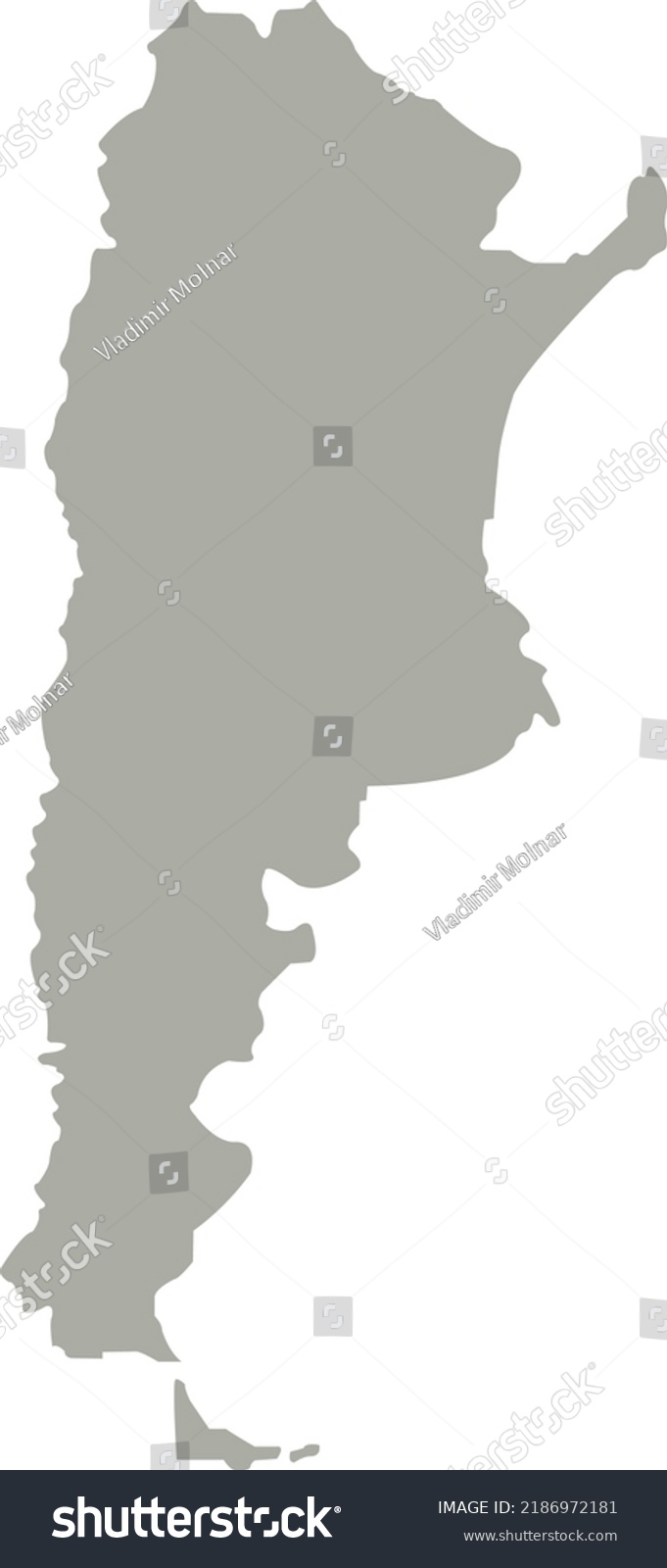 Vector Illustration Argentina Map Stock Vector (Royalty Free ...