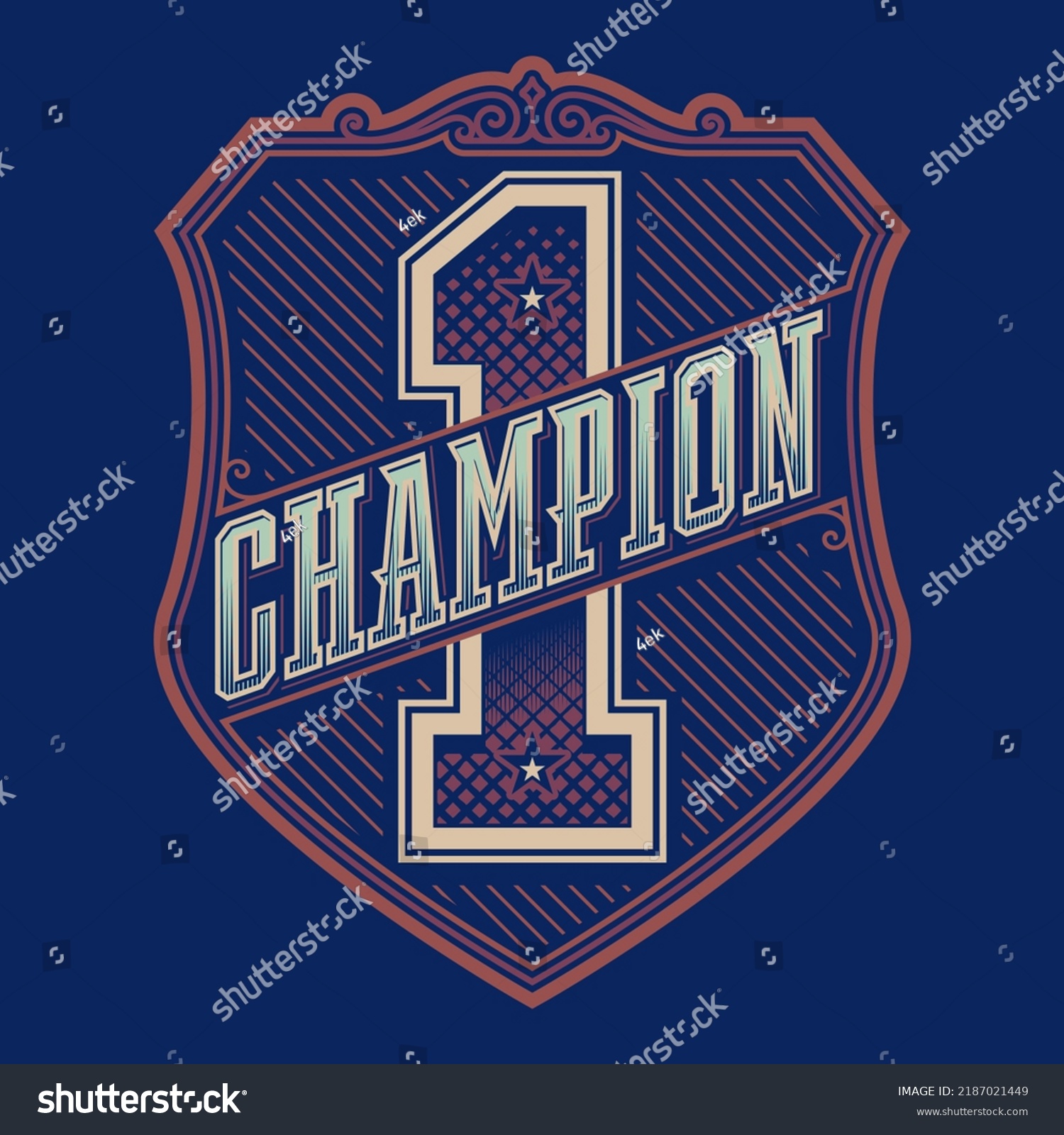 Number One Background Ribbon Poster Brochure Stock Illustration