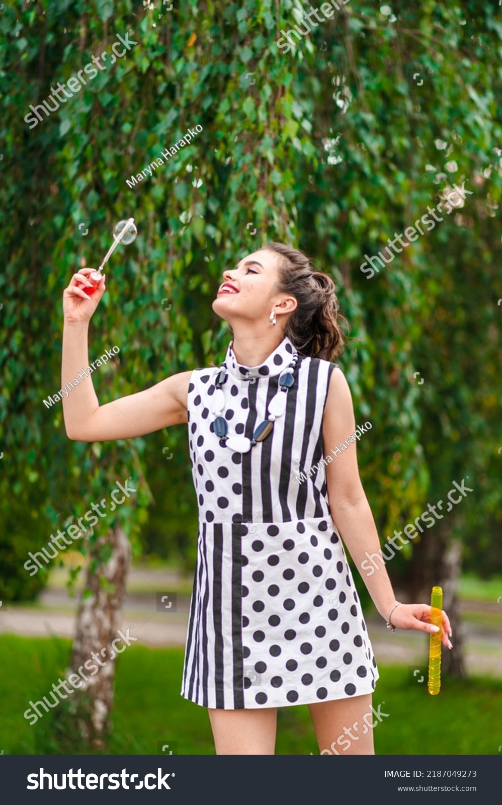 Young Girl Dressed Pin Style Stock Photo 2187049273 Shutterstock Young Girl Dressed Pin Style Stock Photo 2187049273 Shutterstock