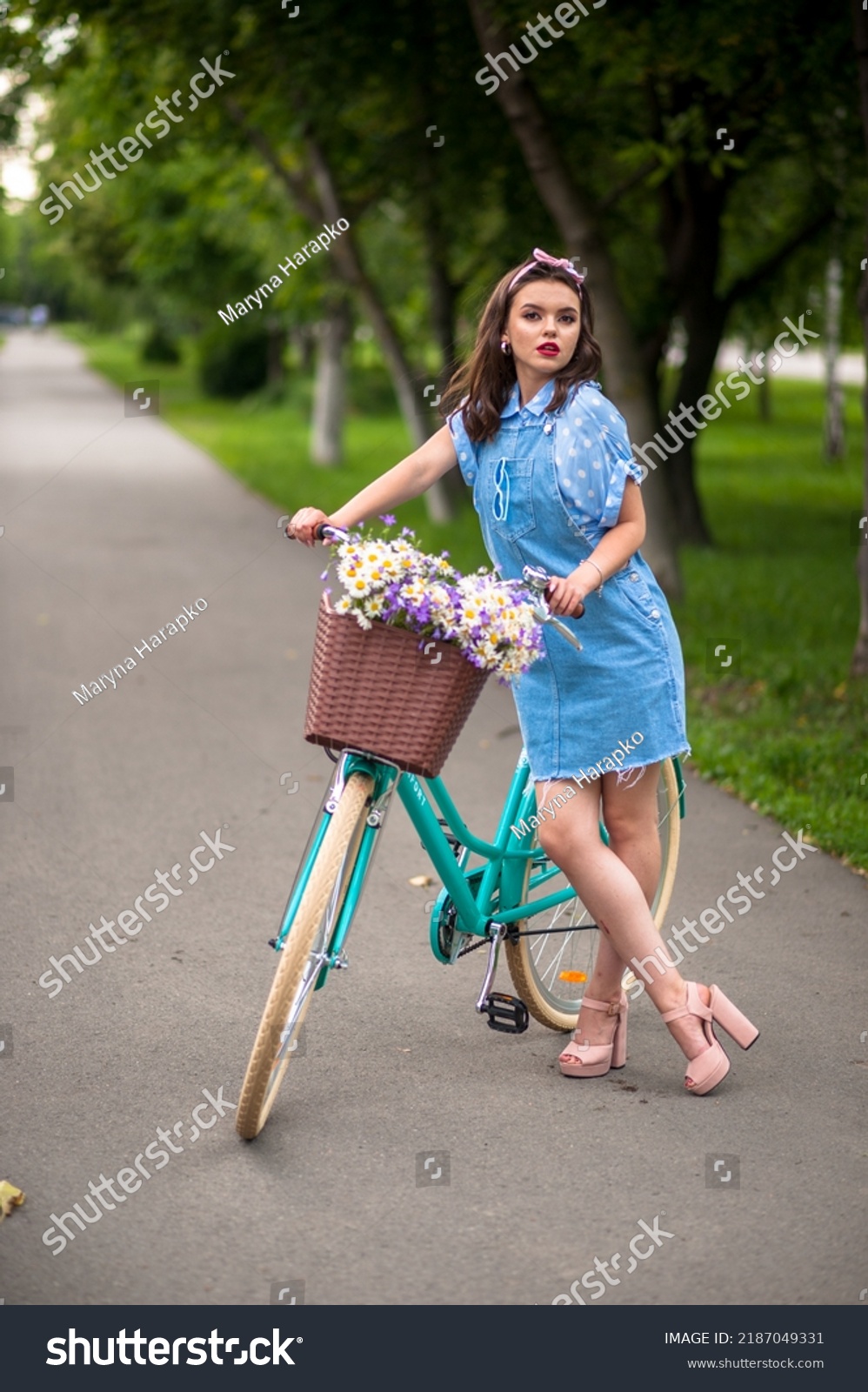 Young Girl Dressed Pin Style Stock Photo 2187049331 Shutterstock Young Girl Dressed Pin Style Stock Photo 2187049331 Shutterstock