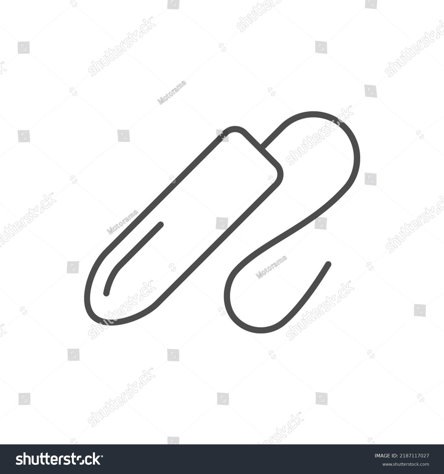 Female Tampon Line Outline Icon Stock Vector (Royalty Free) 2187117027 ...