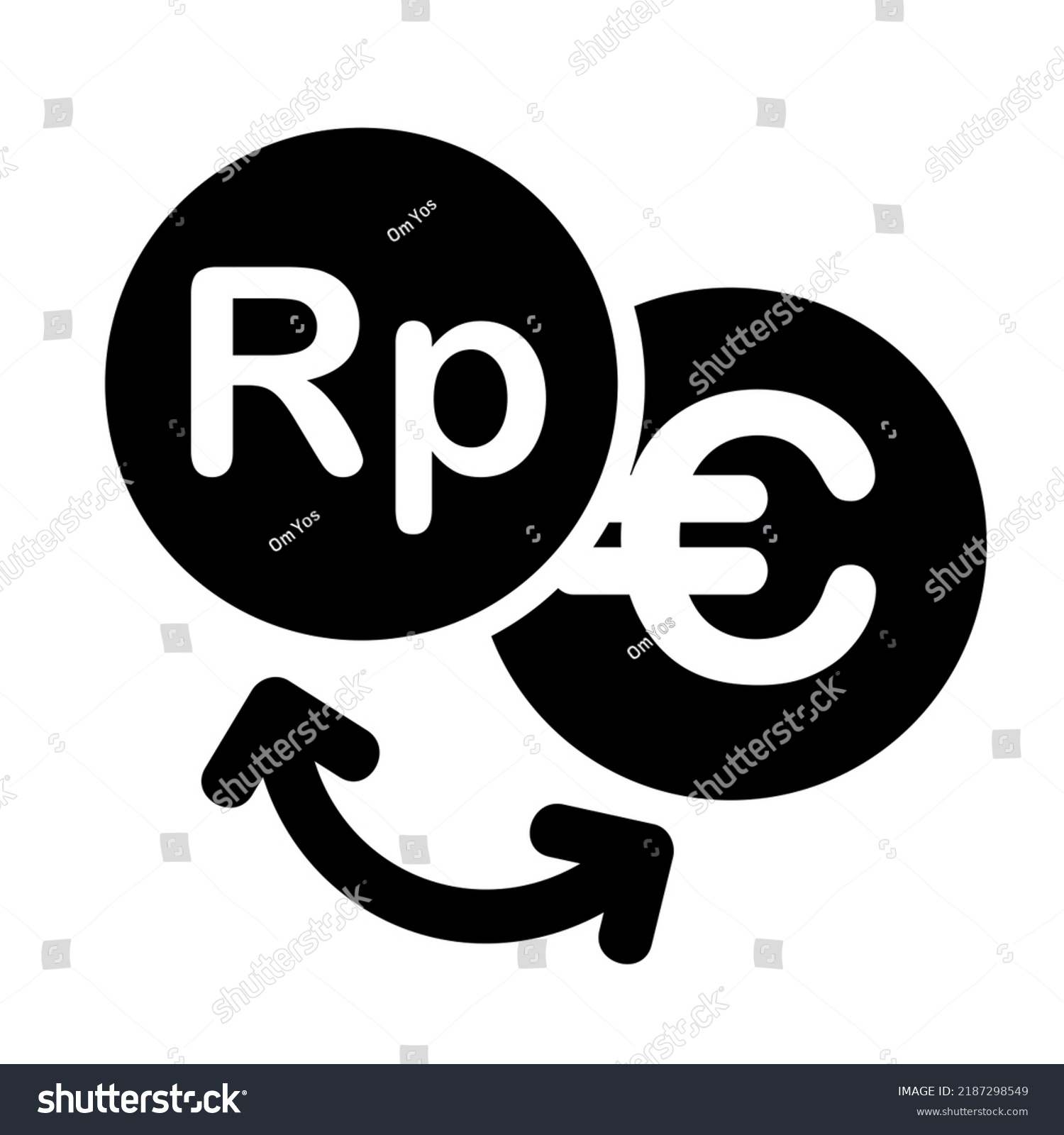 Vector Conversion Between Rupiah Euro Stock Vector (Royalty Free ...