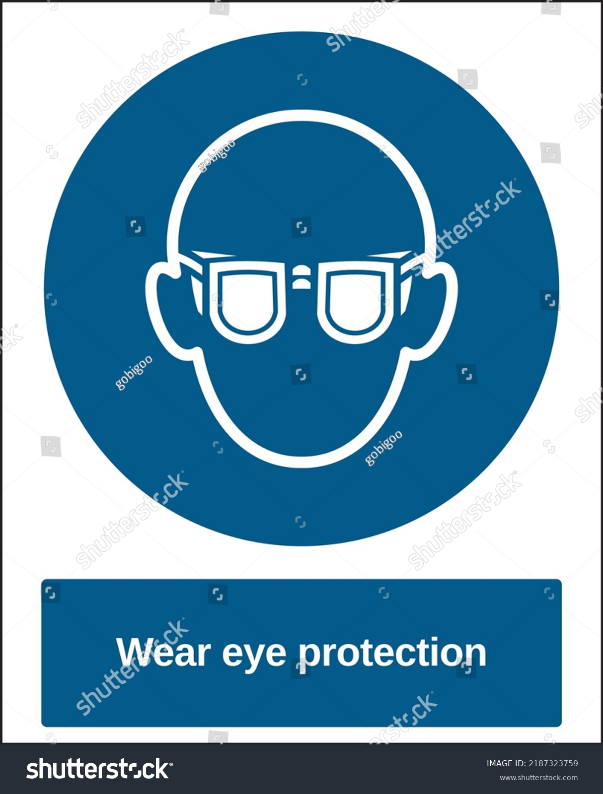 Vector Standard Mandatory Sign Iso International Stock Vector (Royalty ...