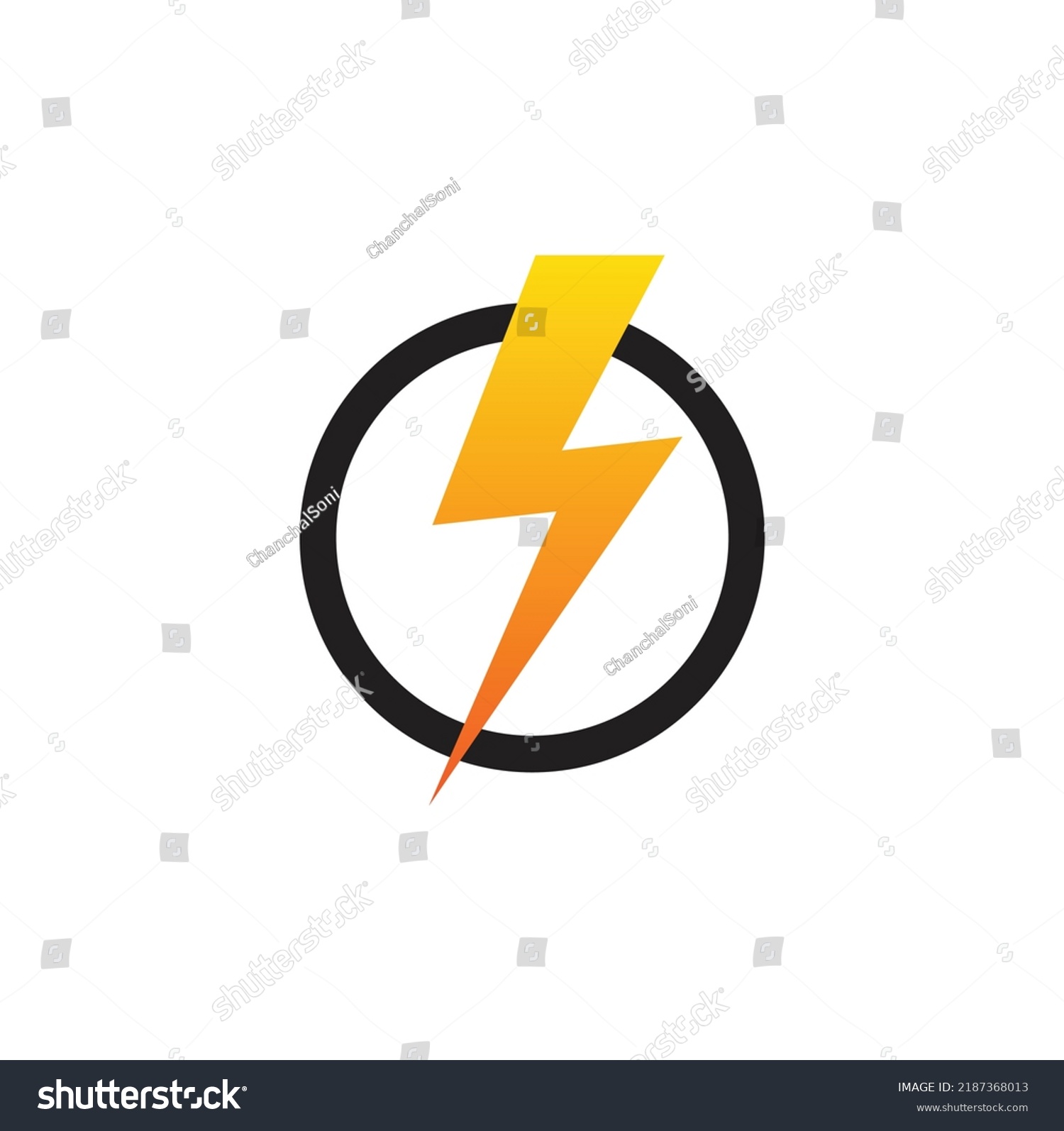 Lightning Electric Power Logo Design Vector Stock Vector (Royalty Free ...