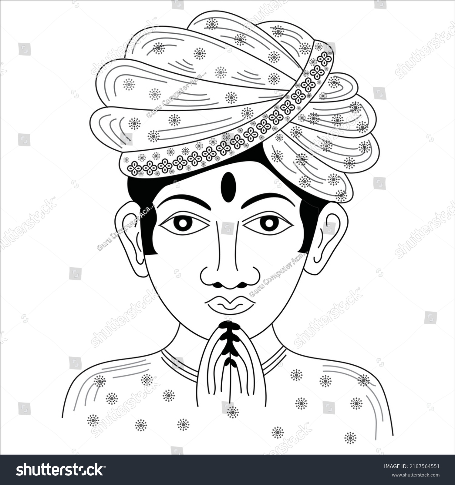 Indian Wedding Clip Artindian Wedding Namaste Stock Vector (Royalty ...