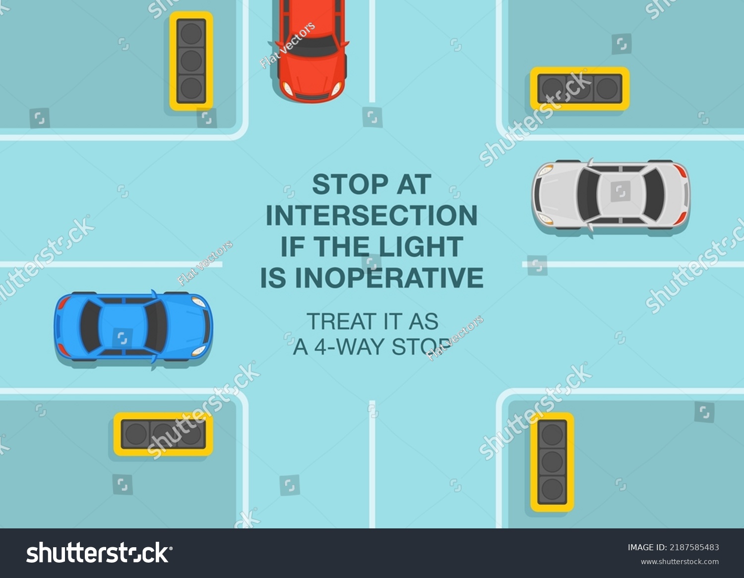 Safe Driving Tips Traffic Regulation Rules Stock Vector (Royalty Free ...