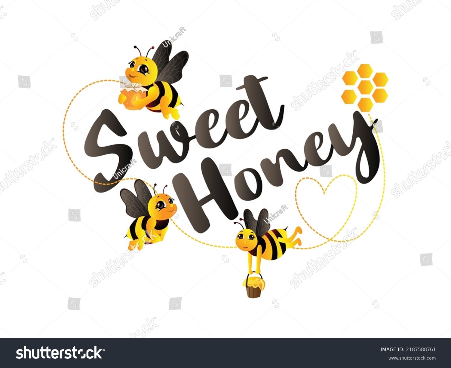 Cute Bee Mascot Character Vector Illustration Stock Vector (Royalty ...