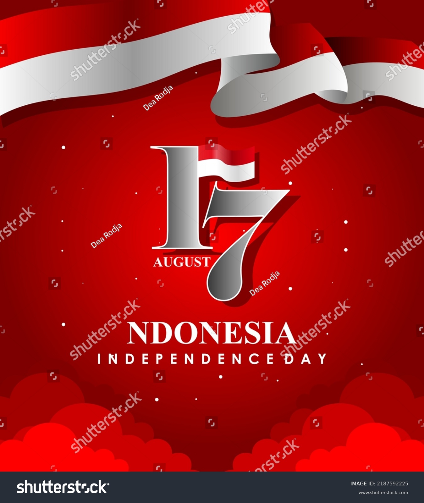 Indonesia Independence Day 17 Agustus Stock Vector (Royalty Free ...