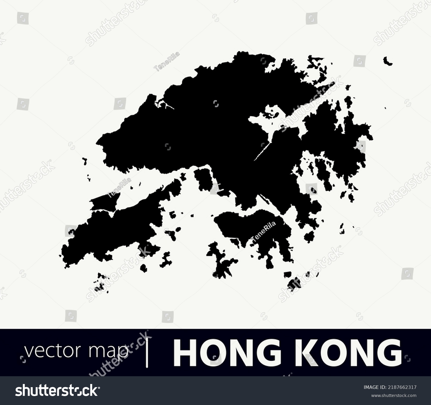 High Detailed Vector Map Hong Kong Stock Vector Royalty Free 2187662317 Shutterstock 2208