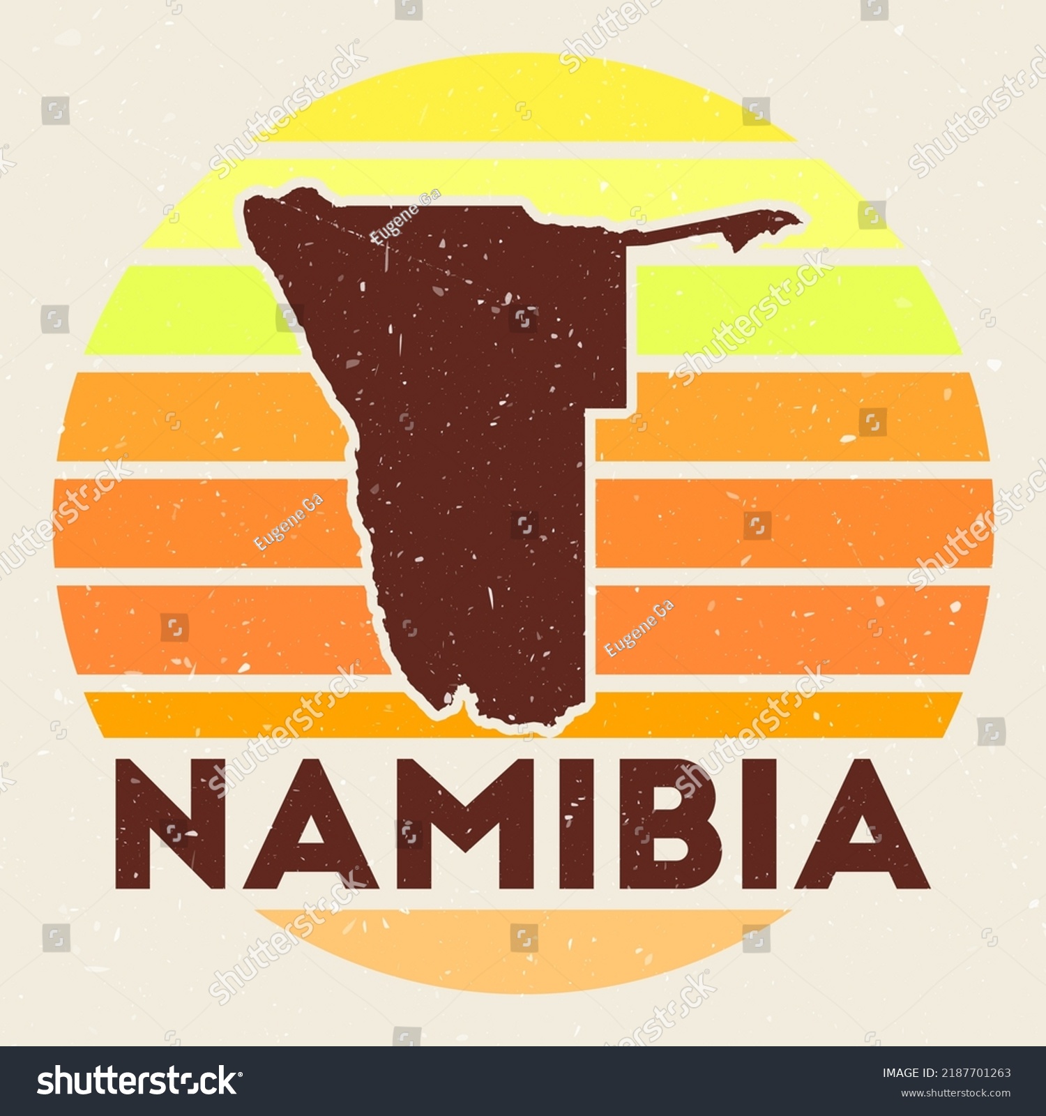 Namibia Logo Sign Map Country Colored Stock Vector (Royalty Free ...