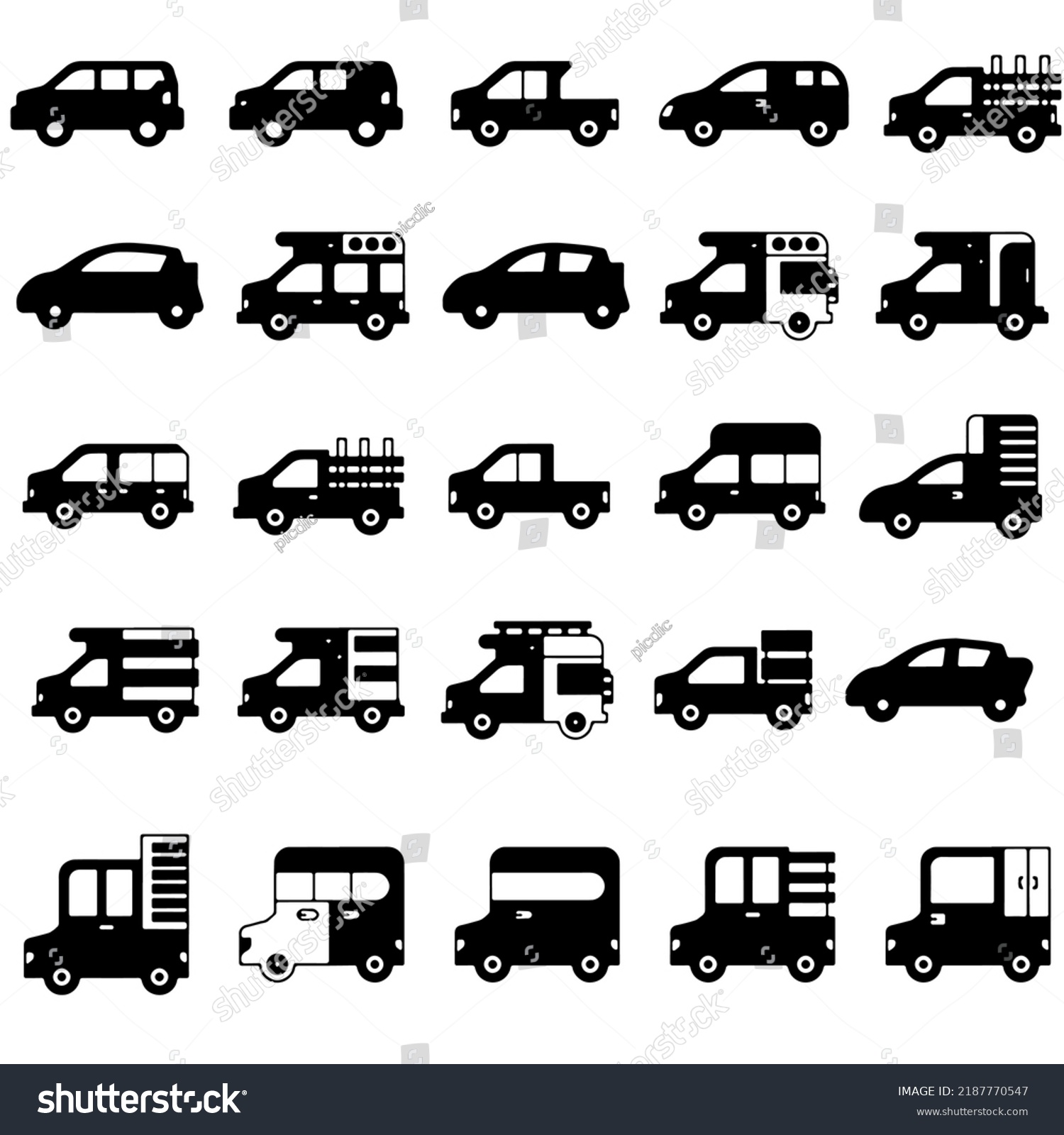 Car Body Types Different Vehicles Vector Stock Vector (Royalty Free ...