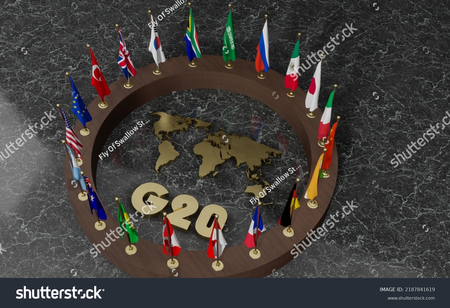 Flags G20 Membership Concept G20 Summit Stock Illustration 2187841619 ...