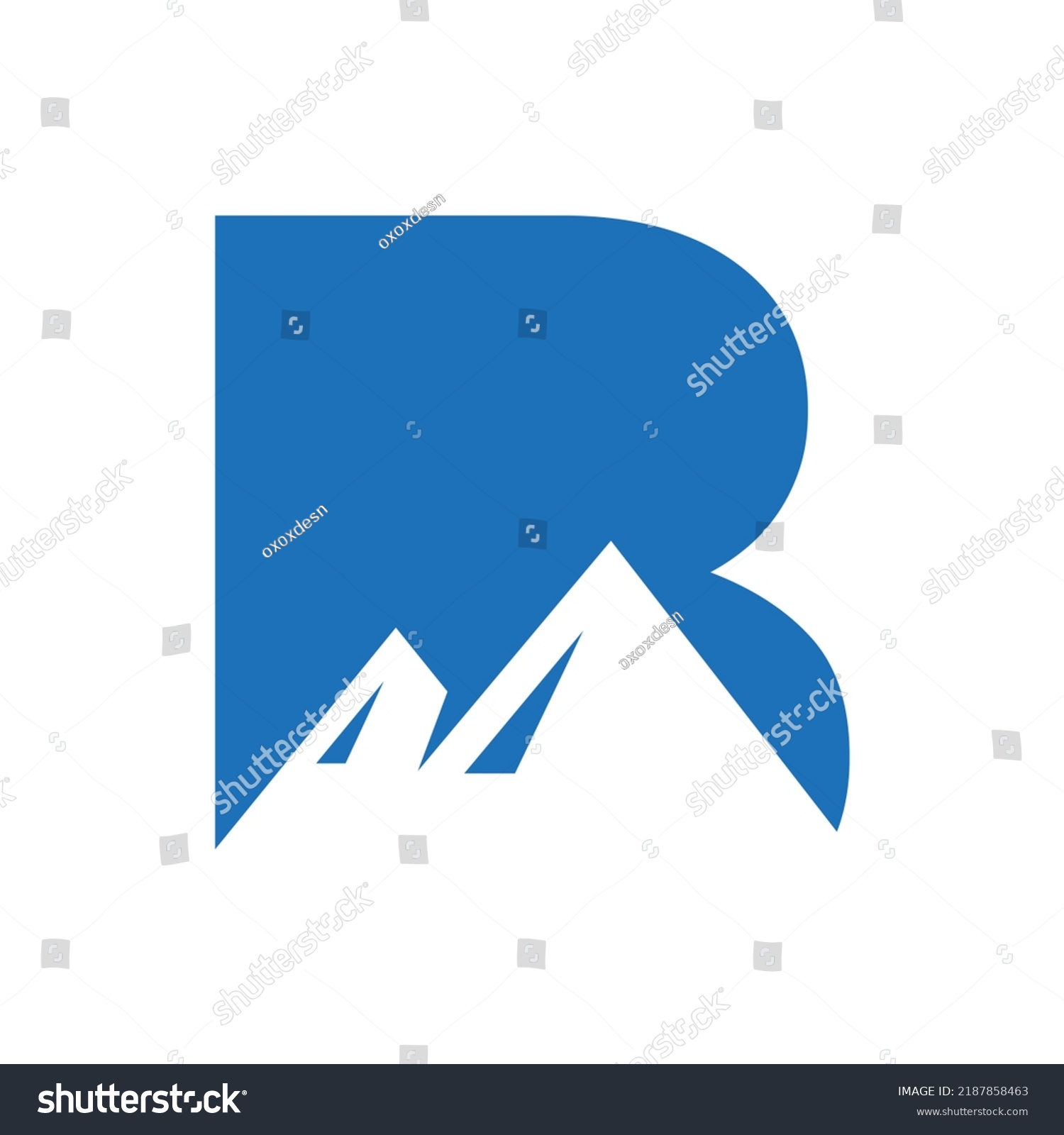 Letter B Mount Logo Vector Sign Stock Vector (Royalty Free) 2187858463 ...