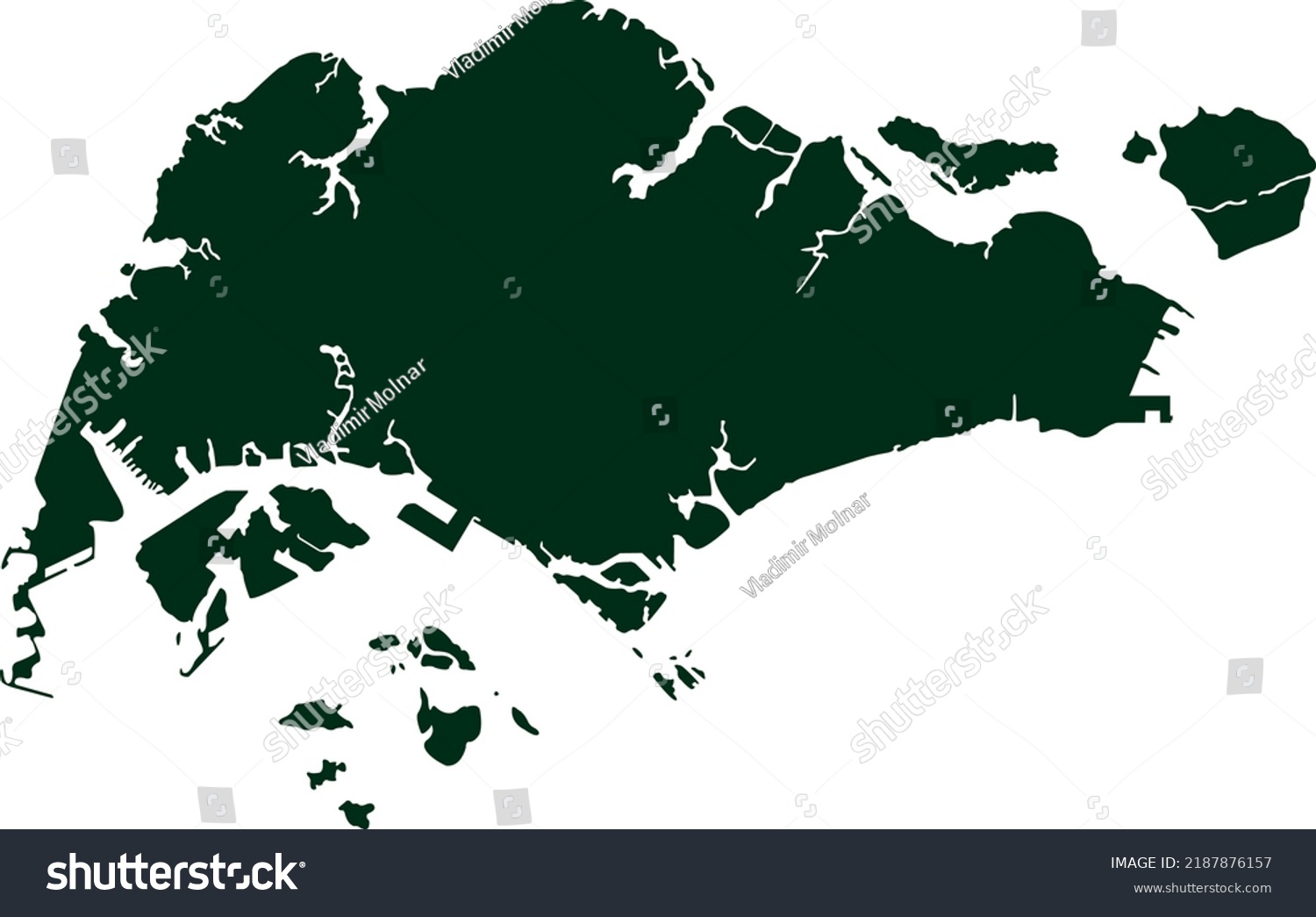 Vector Illustration Singapore Map Stock Vector Royalty Free Vector Illustration Singapore Map Stock Vector Royalty Free