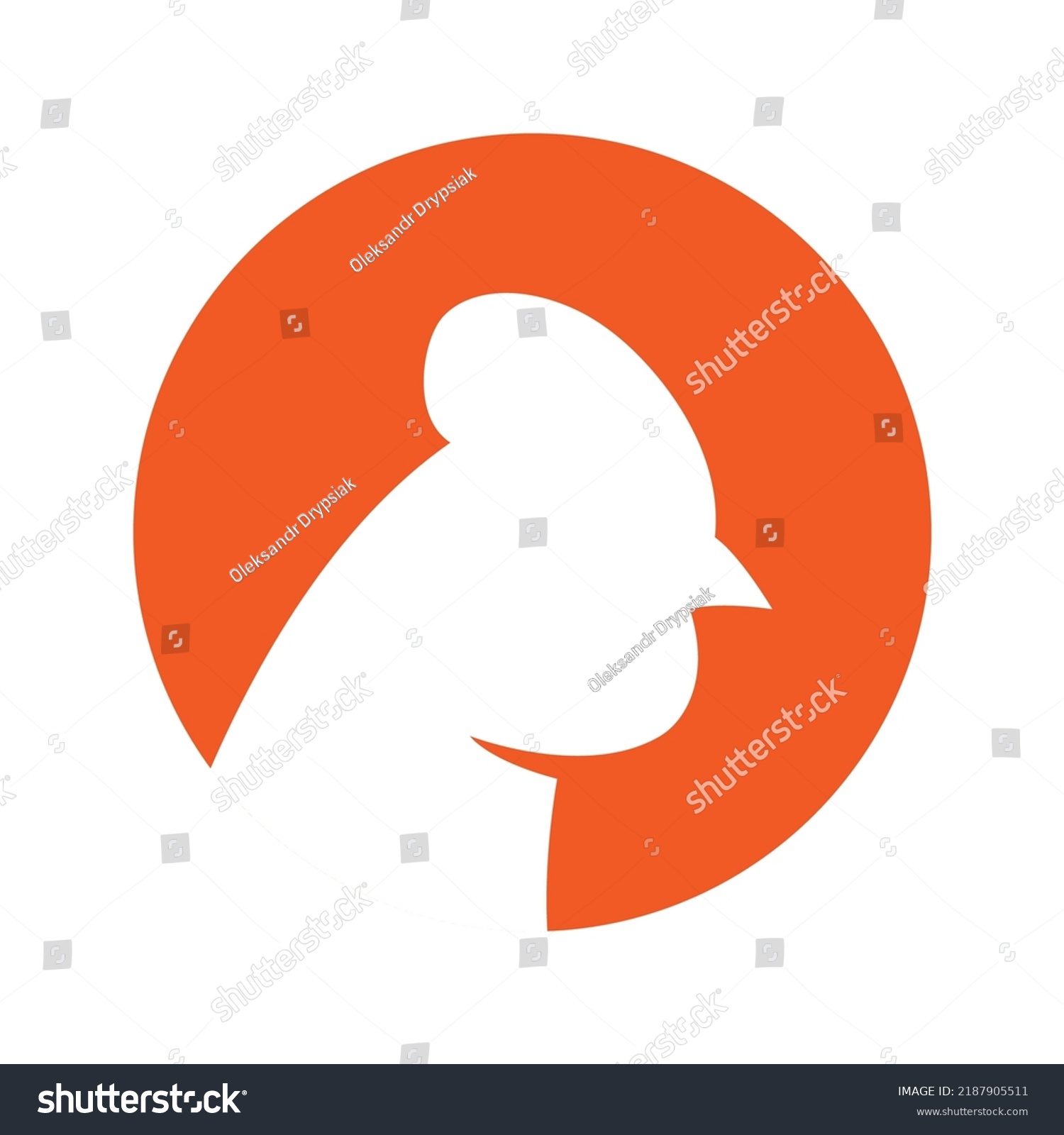 chicken-head-silhouette-chicken-symbol-chick-stock-vector-royalty-free