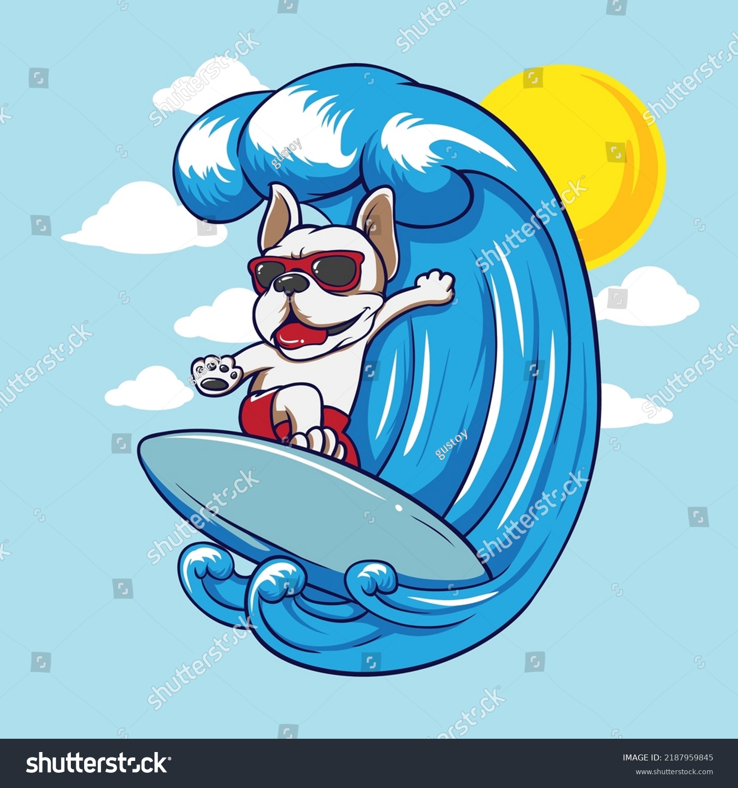 1,158 Dog surfing Stock Vectors, Images & Vector Art | Shutterstock