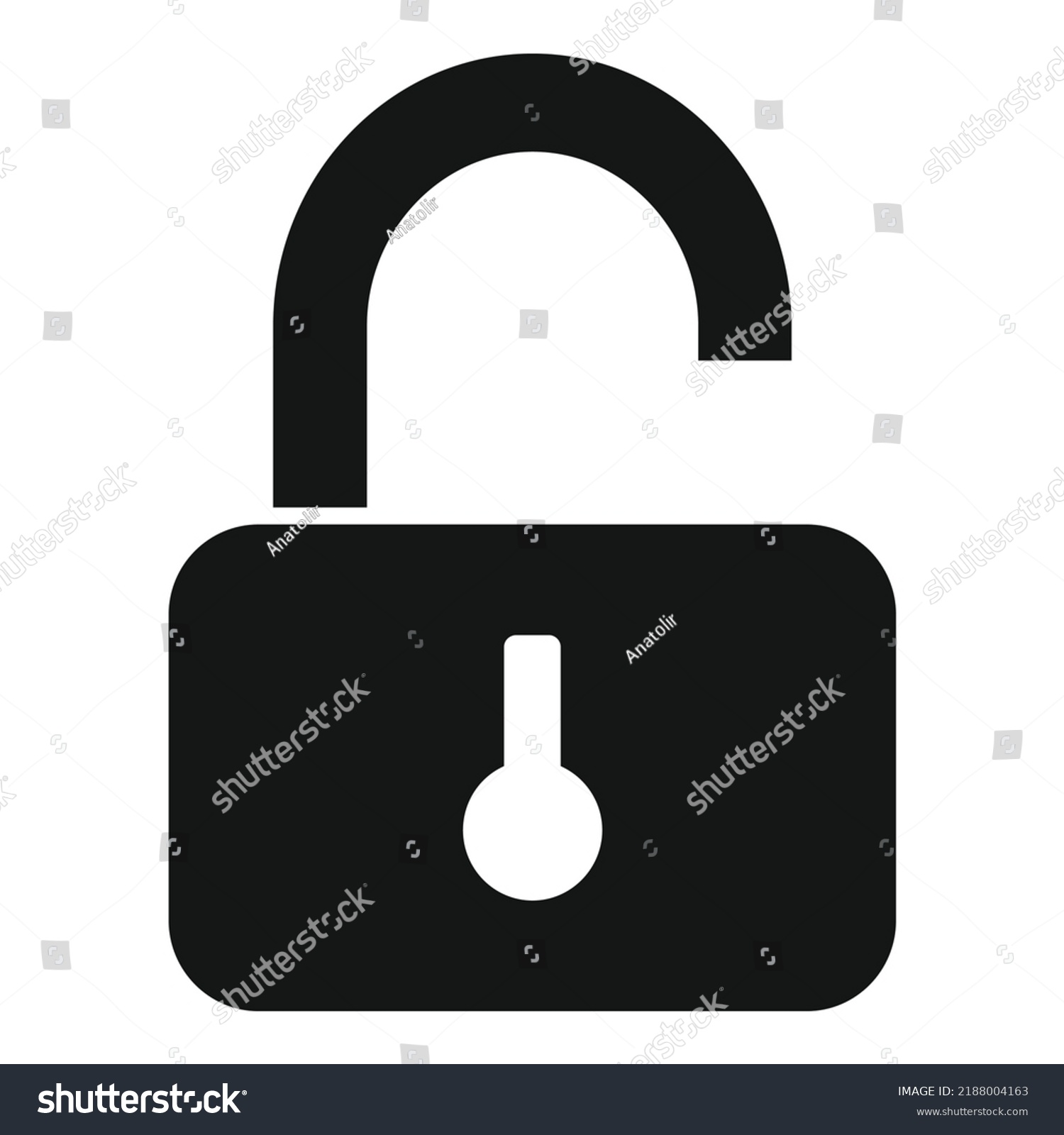 Car Unlock Icon Simple Vector Spare Stock Vector Royalty Free 2188004163 Shutterstock 7057