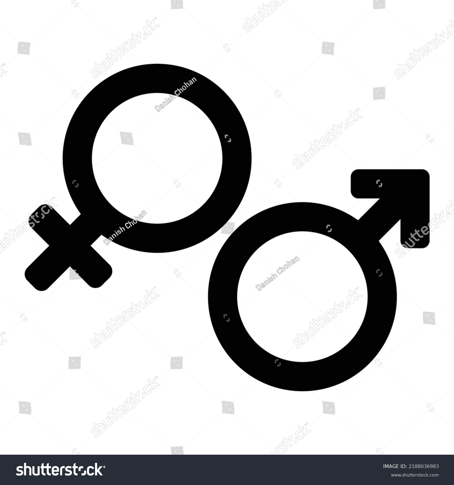 Sex Male Female Gender Vector Icon Stock Vector Royalty Free 2188036983 Shutterstock 5454