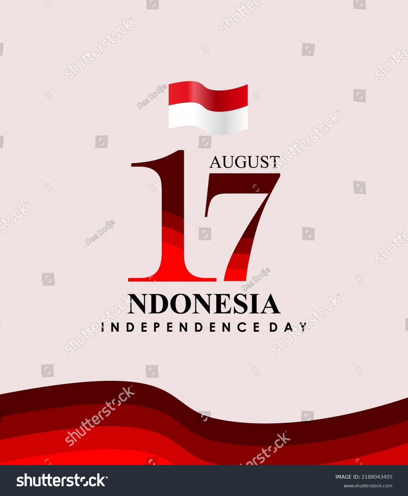 Indonesia Independence Day 17 Agustus Stock Vector (Royalty Free ...