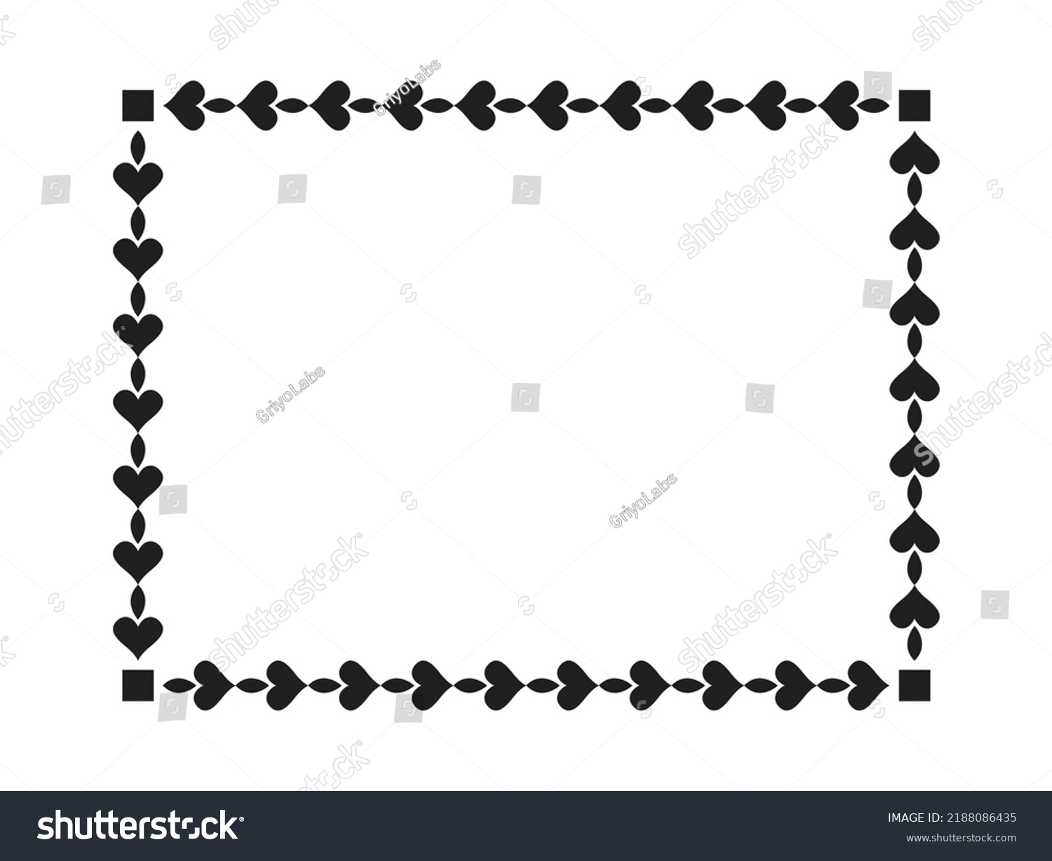 Calssic Black Ornamental Decorative Frame Design Stock Vector (Royalty ...