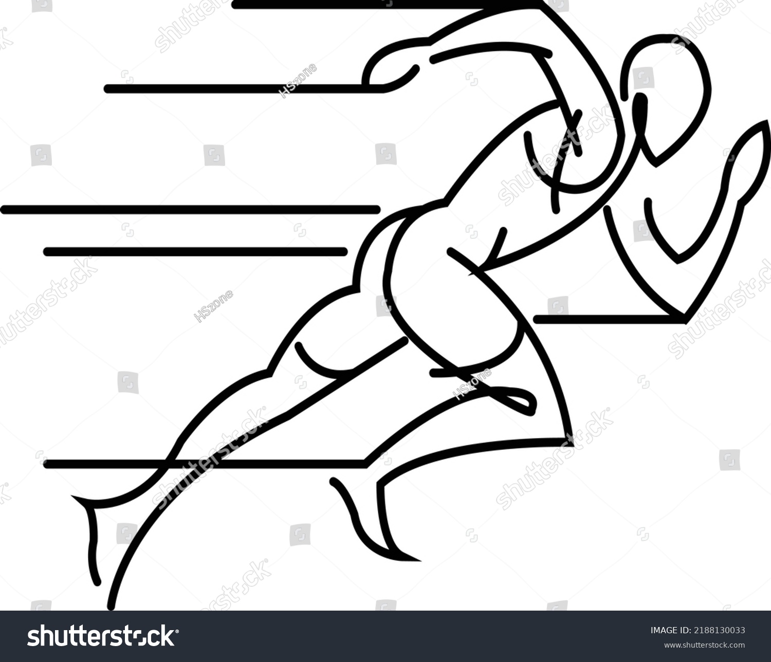 Run Vector Illustration Run Image Clip Stock Vector (Royalty Free ...