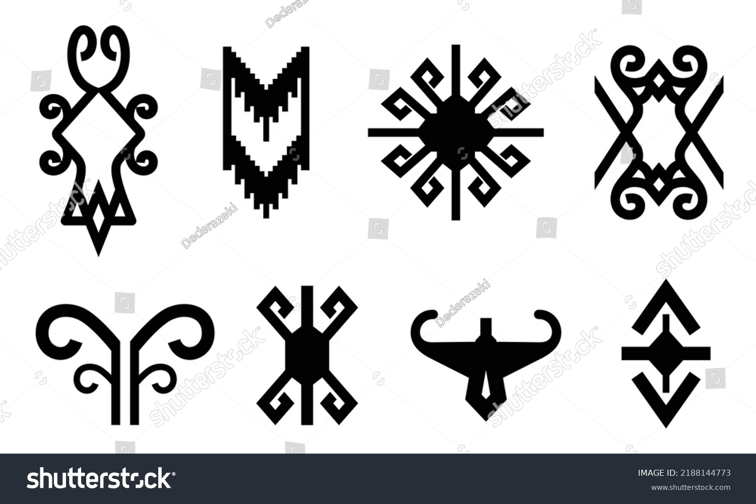 Kalimantan Icon Symbol Pattern Culture Stock Vector (Royalty Free ...