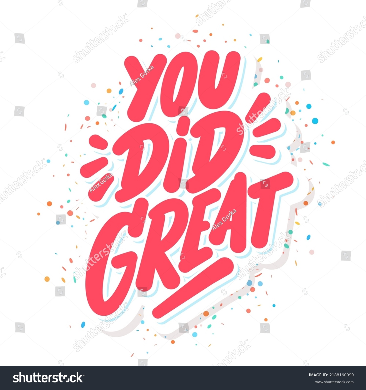 you-did-great-vector-handwritten-lettering-stock-vector-royalty-free