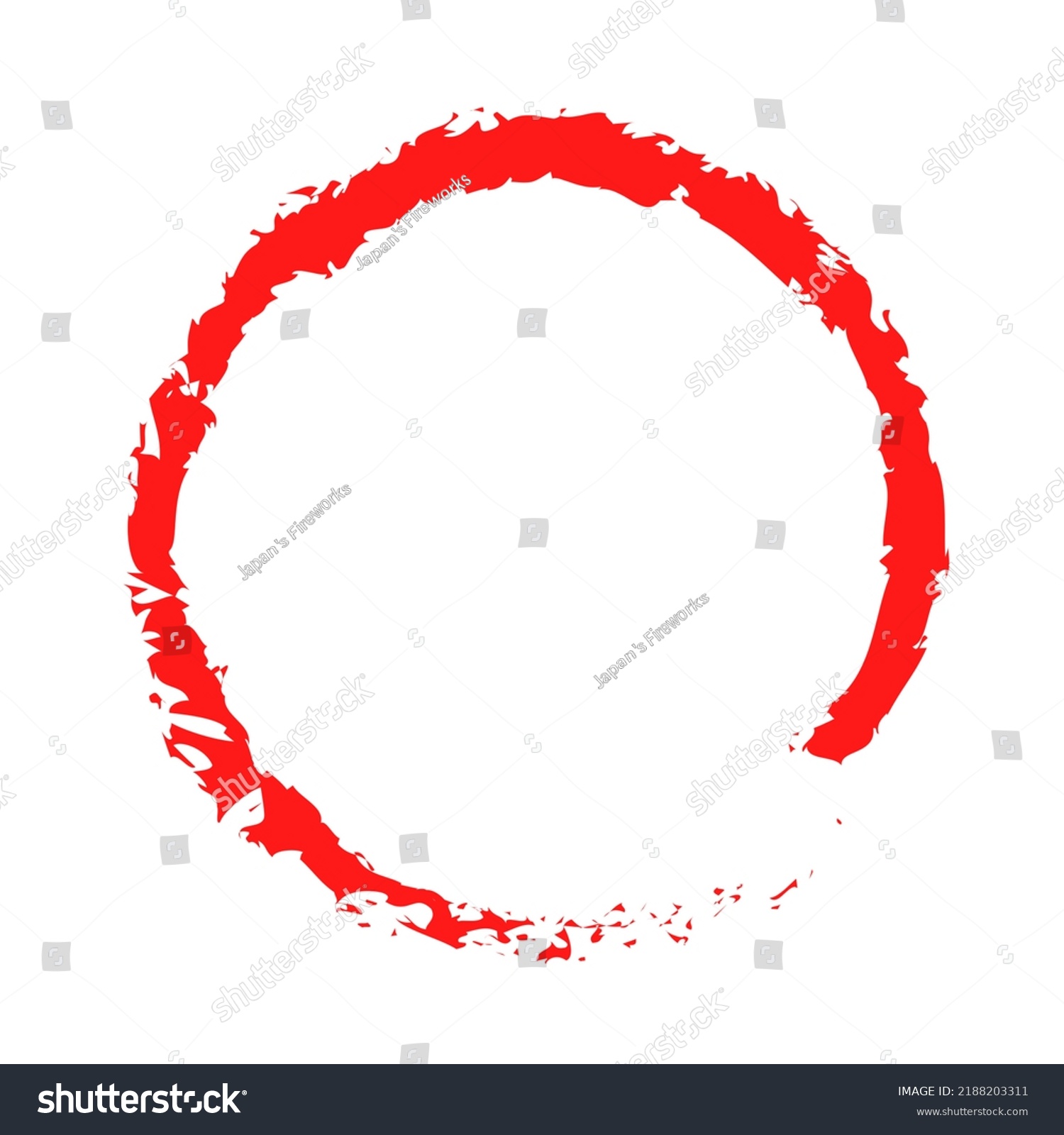 Red Circle Pen Drawing Highlight Hand Stock Illustration 2188203311 ...