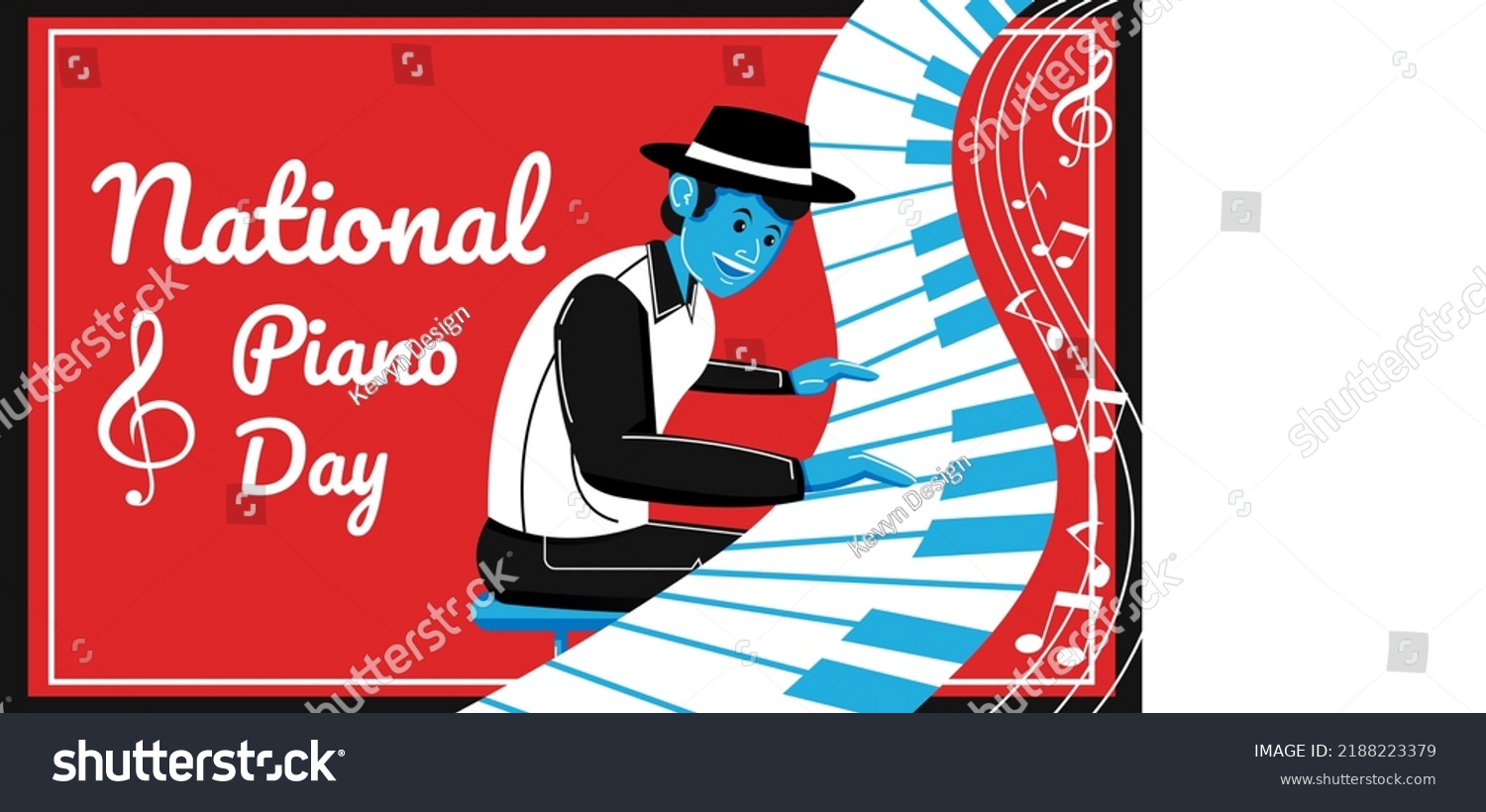 National Piano Day 2 Vector Illustration Stock Vector (Royalty Free