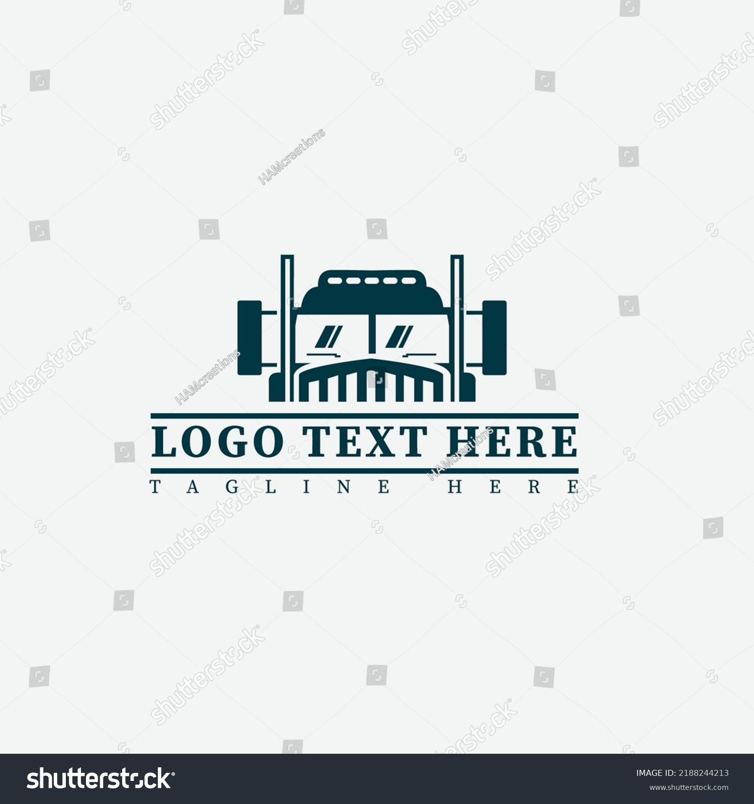 Courier Service Logo Design Truck Stock Vector (Royalty Free ...