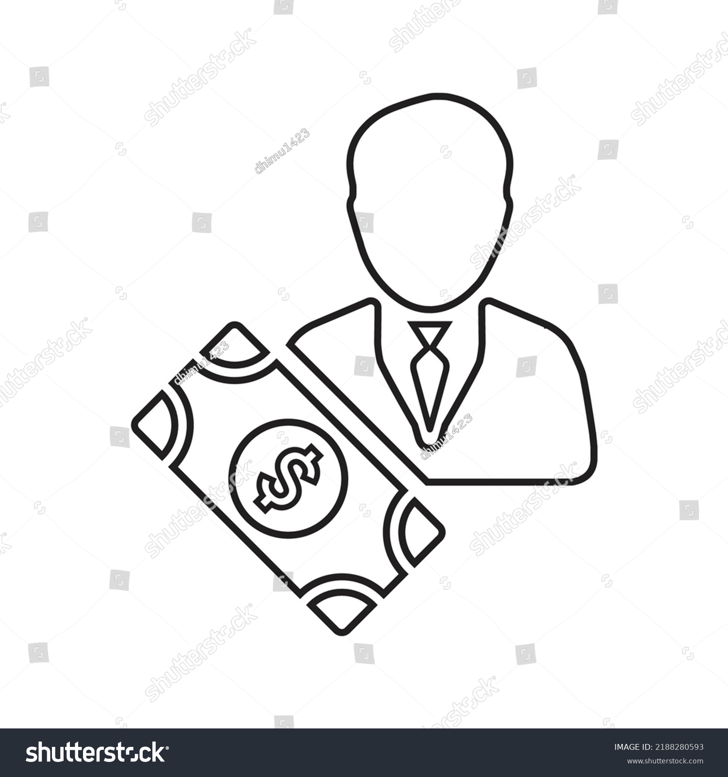 Accusation Allegation Attribution Outline Icon Line Stock Vector ...