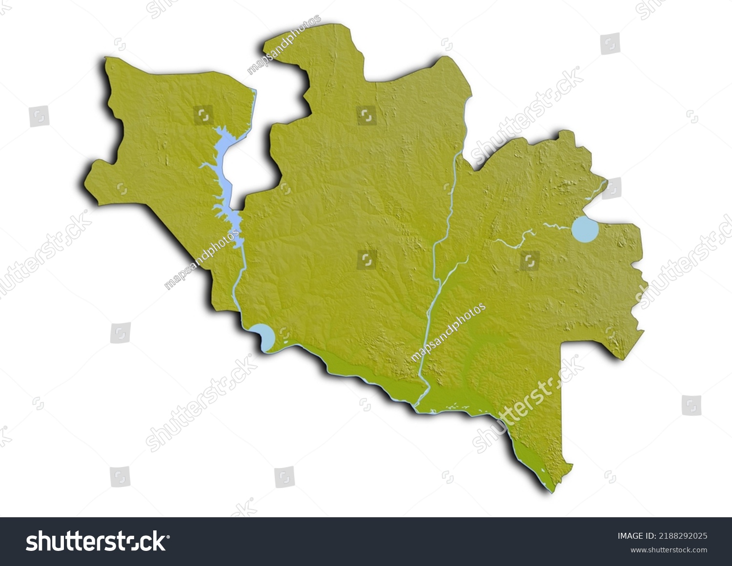 Niger State Nigeria Map Shaded Relief Stock Illustration 2188292025 ...