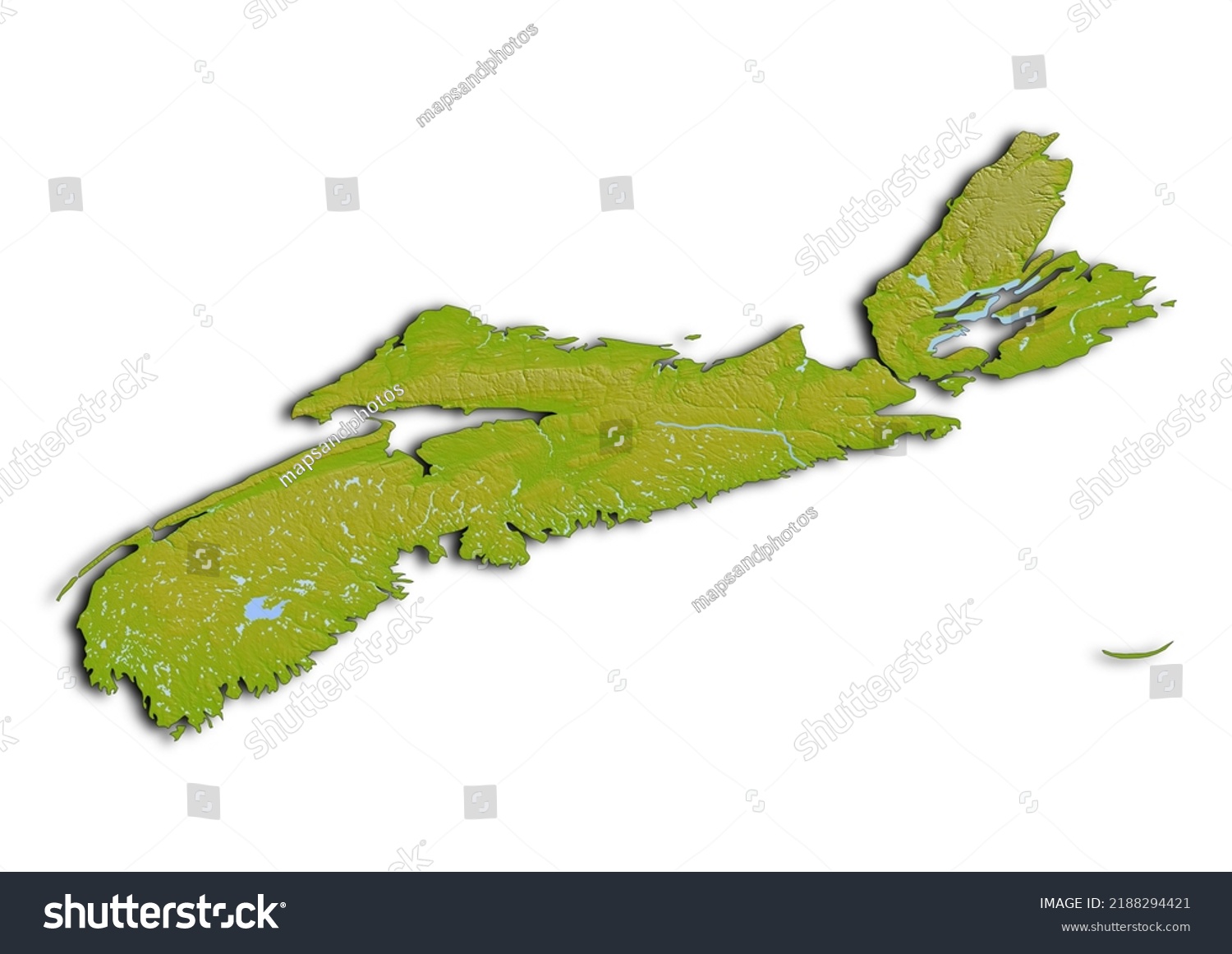 Nova Scotia Canada Map Shaded Relief Stock Illustration 2188294421 Shutterstock 5377