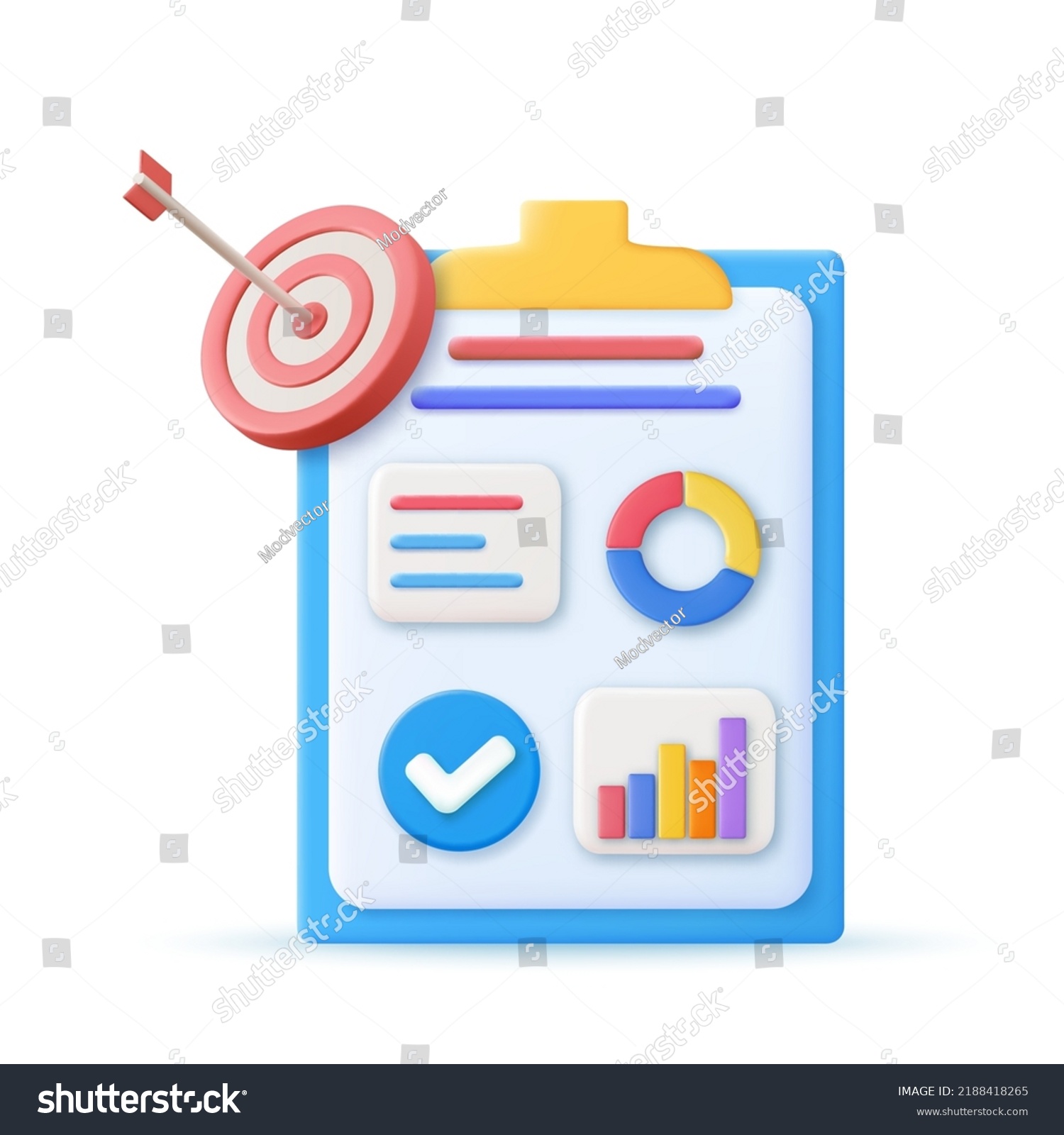 3d Charts Graph Analysis Business Financial Stock Vector Royalty Free 2188418265 Shutterstock 6158